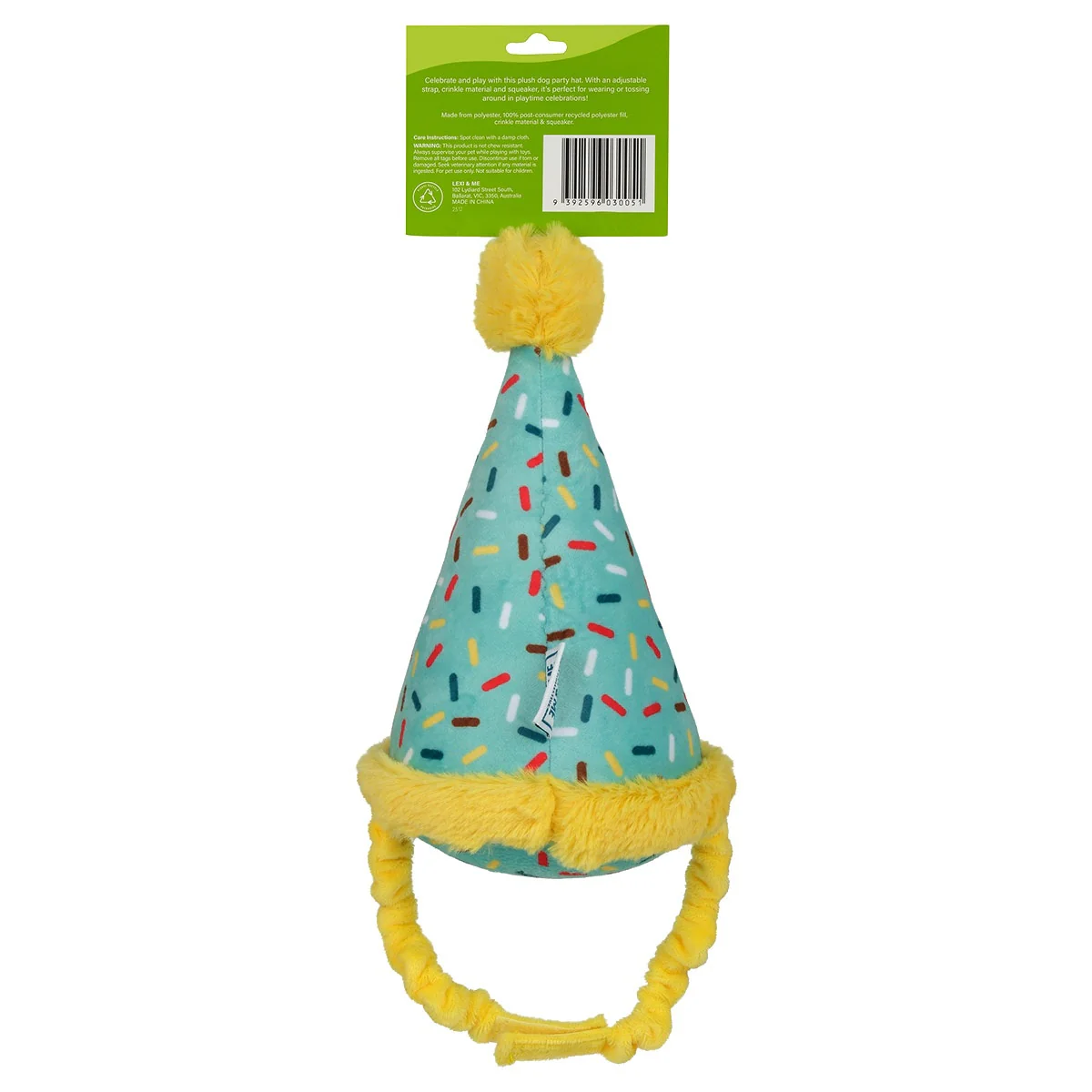 Lexi & Me Party Hat Plush Dog Toy - Image 3