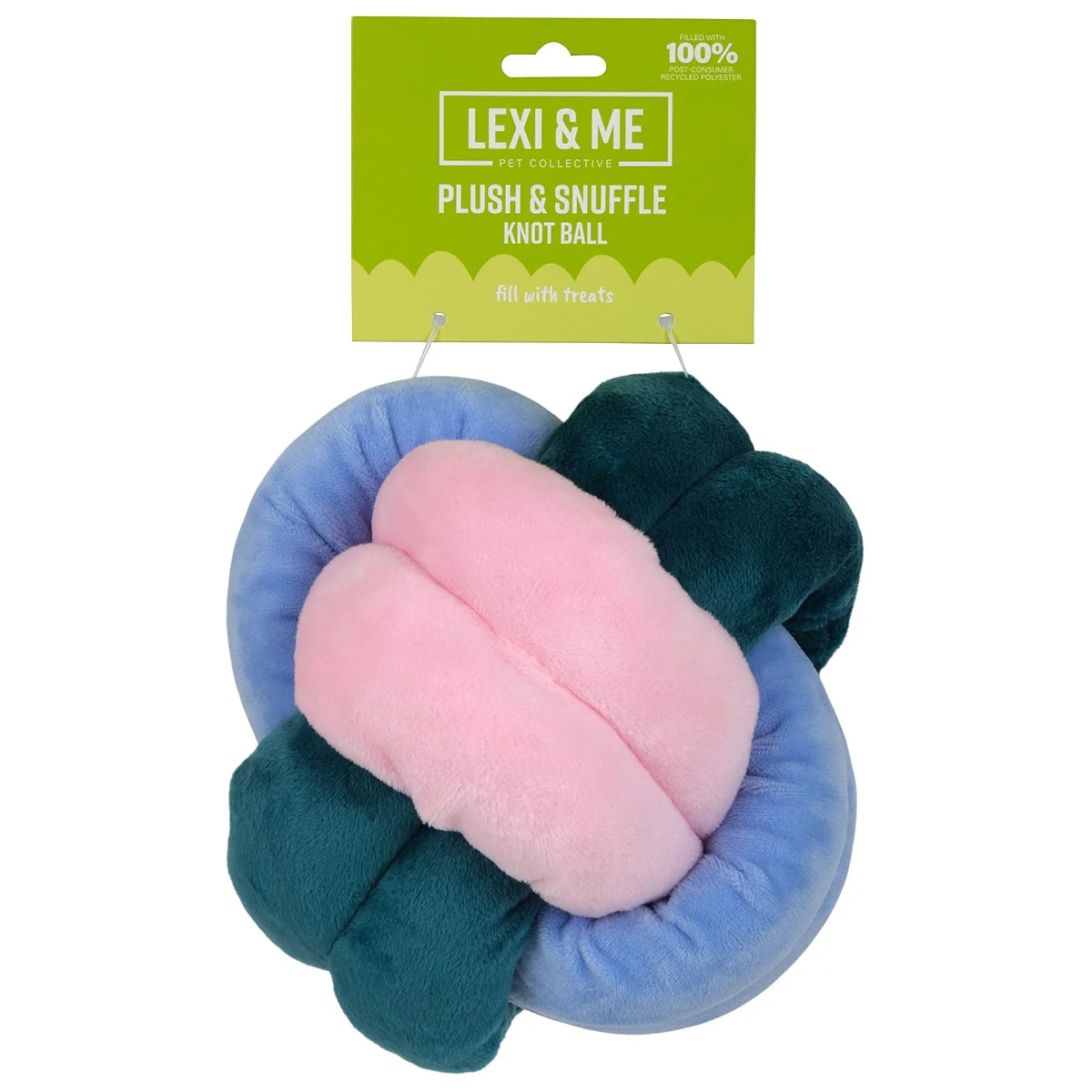 Lexi & Me Plush & Snuffle Knot Ball Dog Toy - Image 2