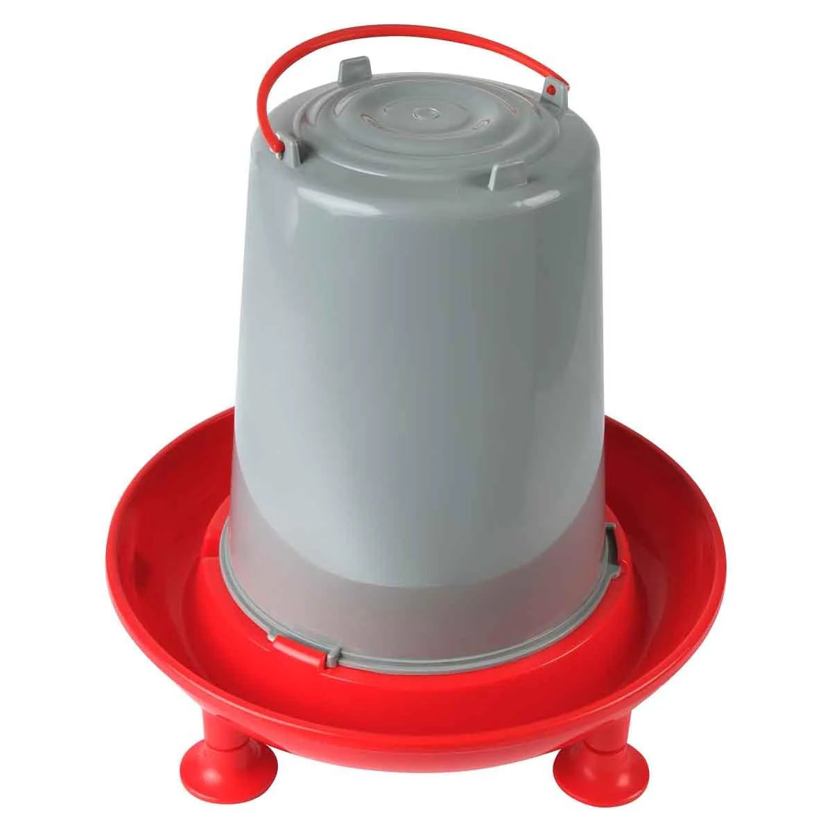 Lexi & Me Poultry Waterer Red & Grey - Image 4