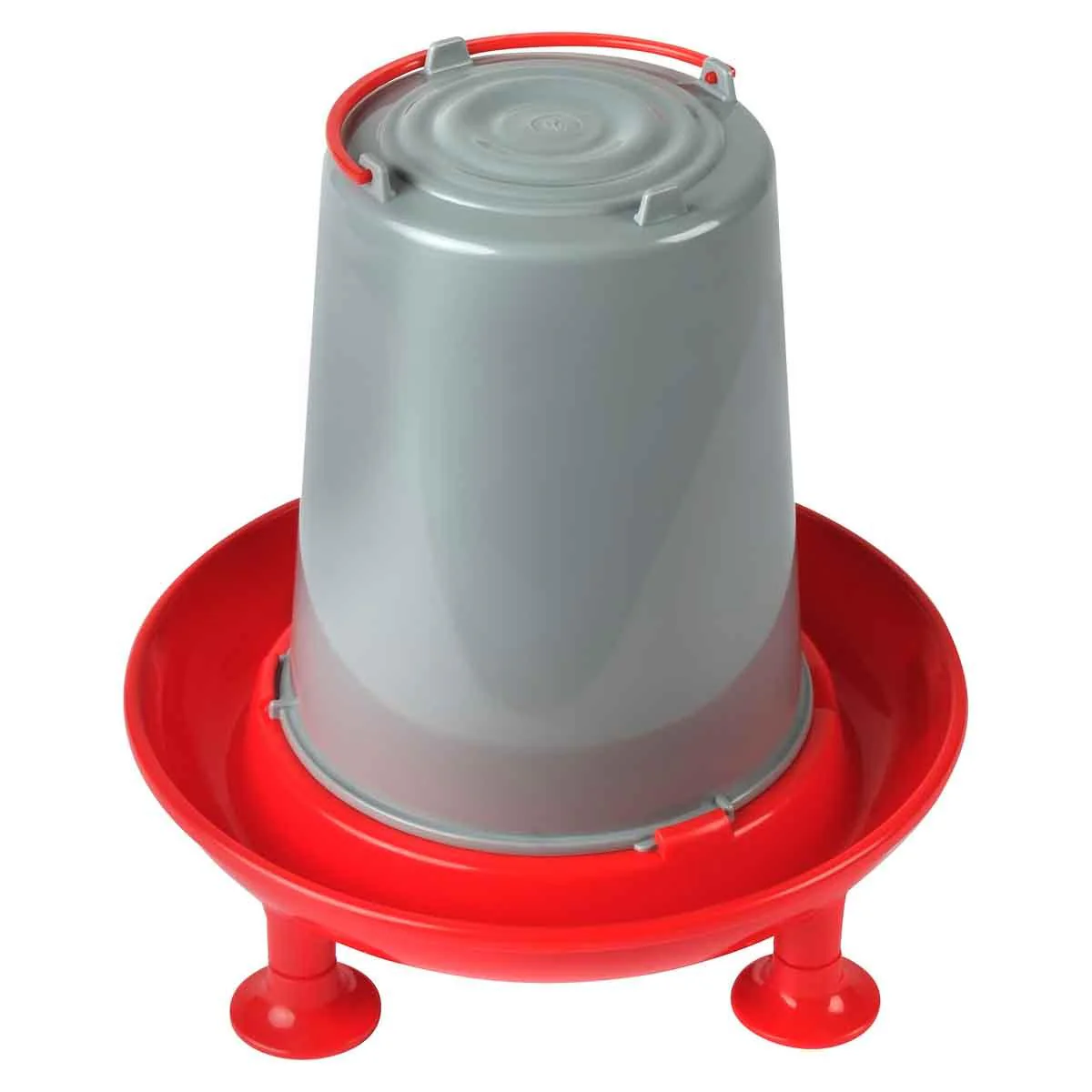 Lexi & Me Poultry Waterer Red & Grey - Image 5
