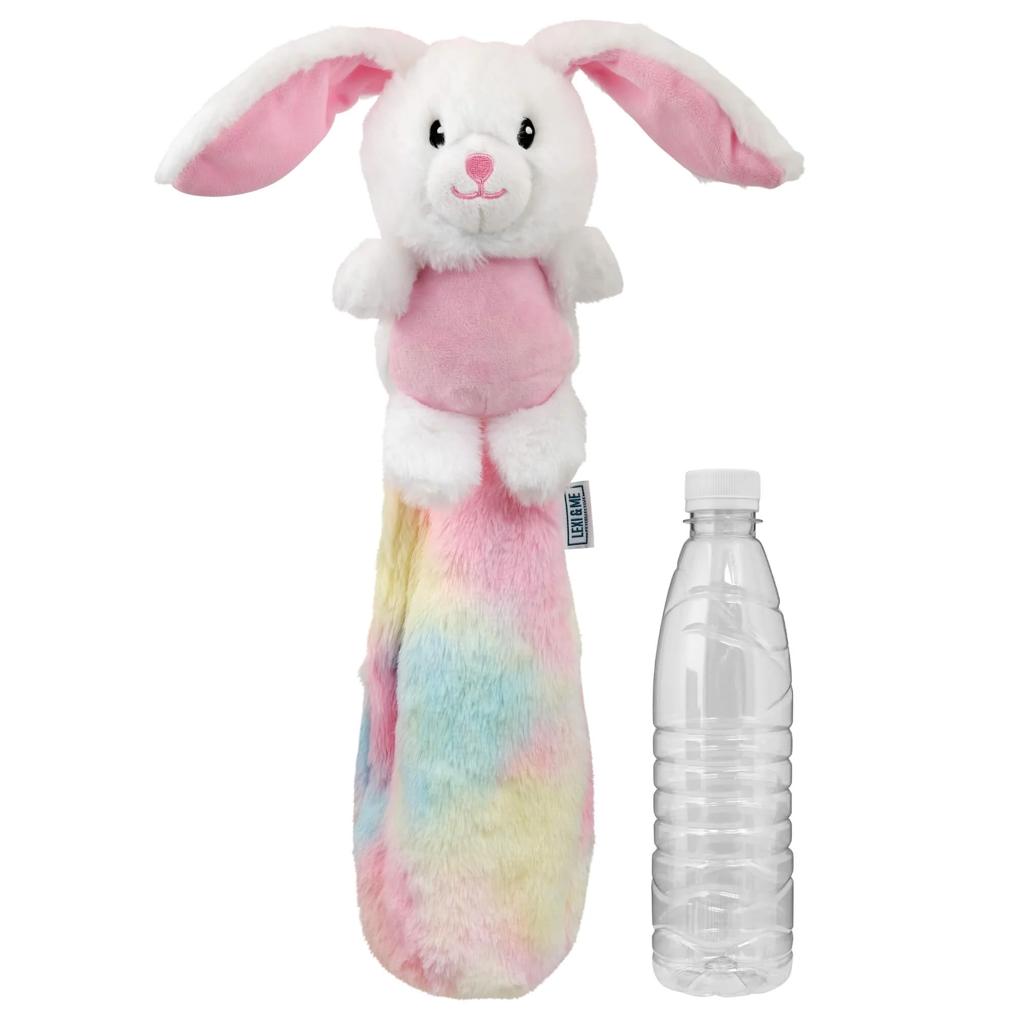 Lexi & Me Rabbit Plush & Bottle Crusher Dog Toy - Image 3
