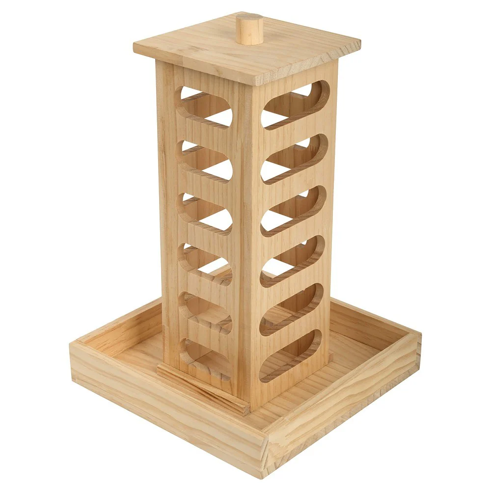 Lexi & Me Small Animal Wooden Feeder Hay Tower - Image 4