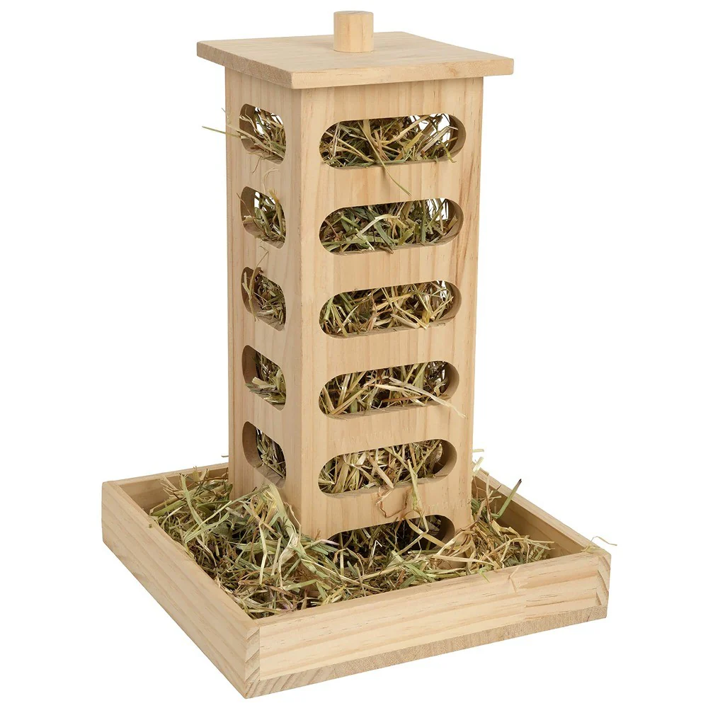 Lexi & Me Small Animal Wooden Feeder Hay Tower - Image 5