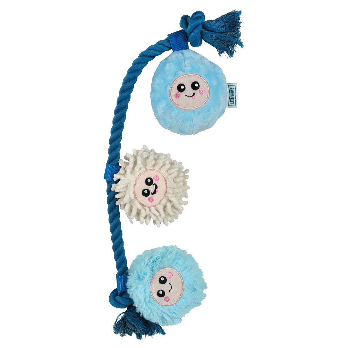 Lexi & Me Snowballs Plush & Rope Dog Toy - Image 4