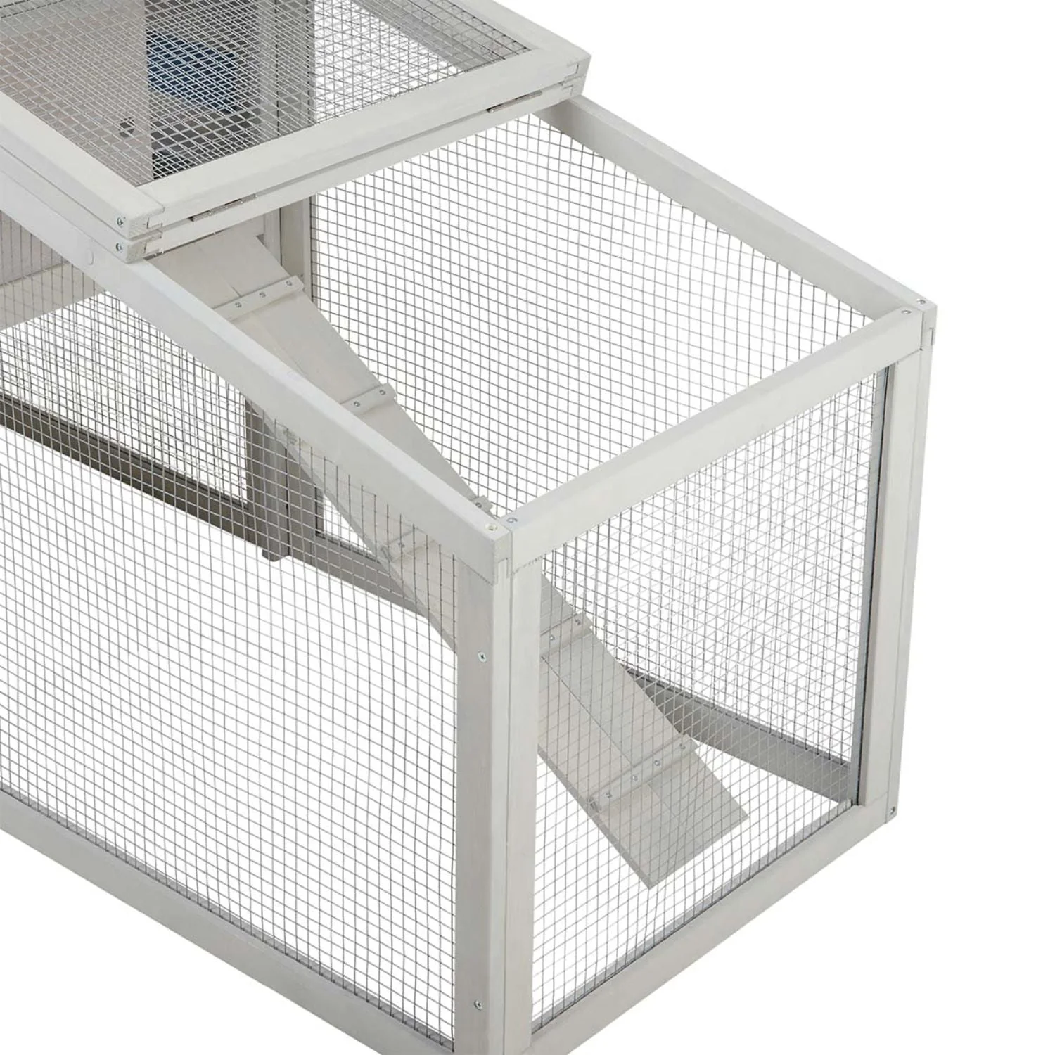 Lexi & Me Two Storey Outdoor Hutch Grey - Image 15