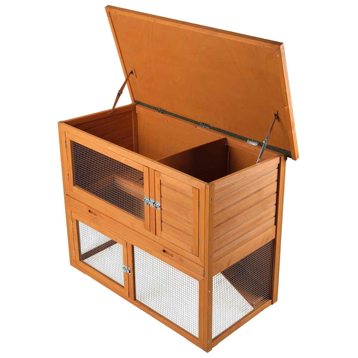 Lexi & Me Two Storey Outdoor Hutch Natural - Image 2