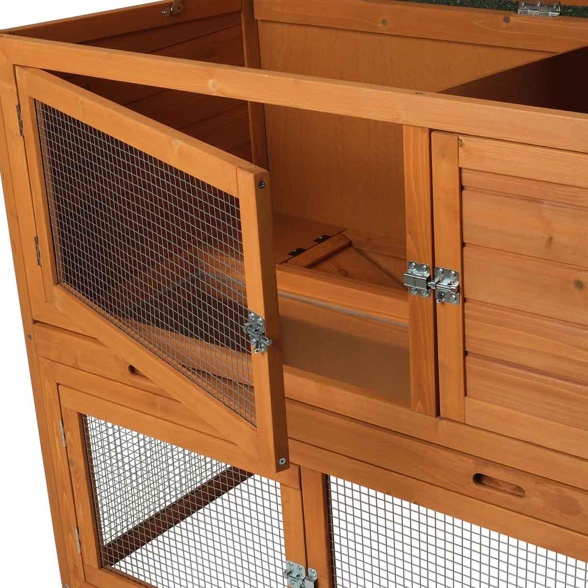 Lexi & Me Two Storey Outdoor Hutch Natural - Image 4