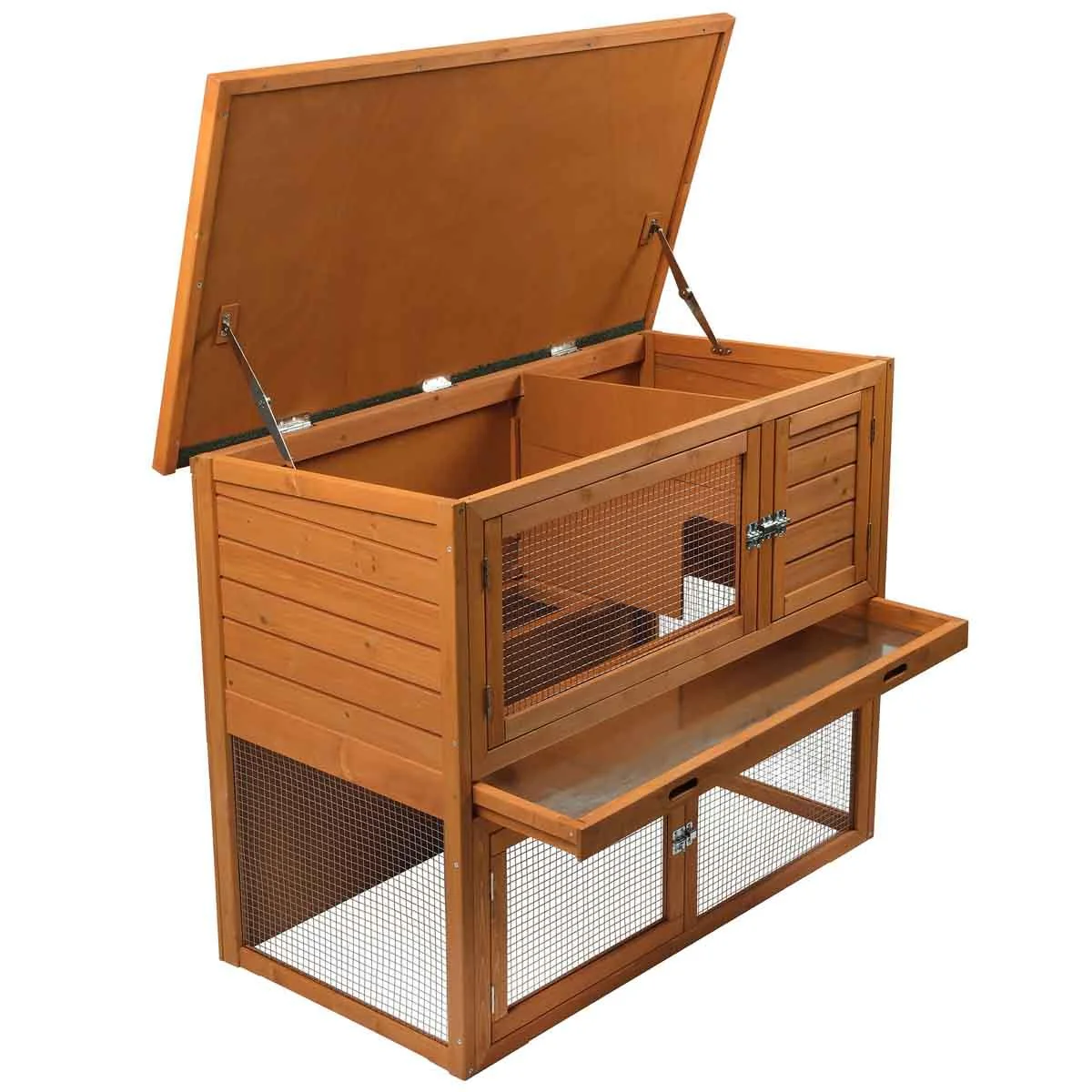 Lexi & Me Two Storey Outdoor Hutch Natural - Image 5