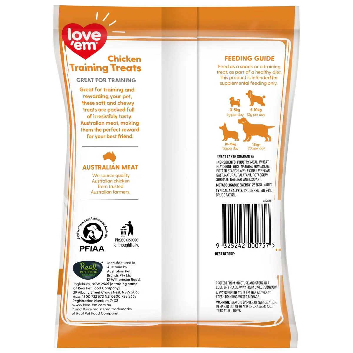 Love Em Chicken Mini Dog Treats 200G - Image 2