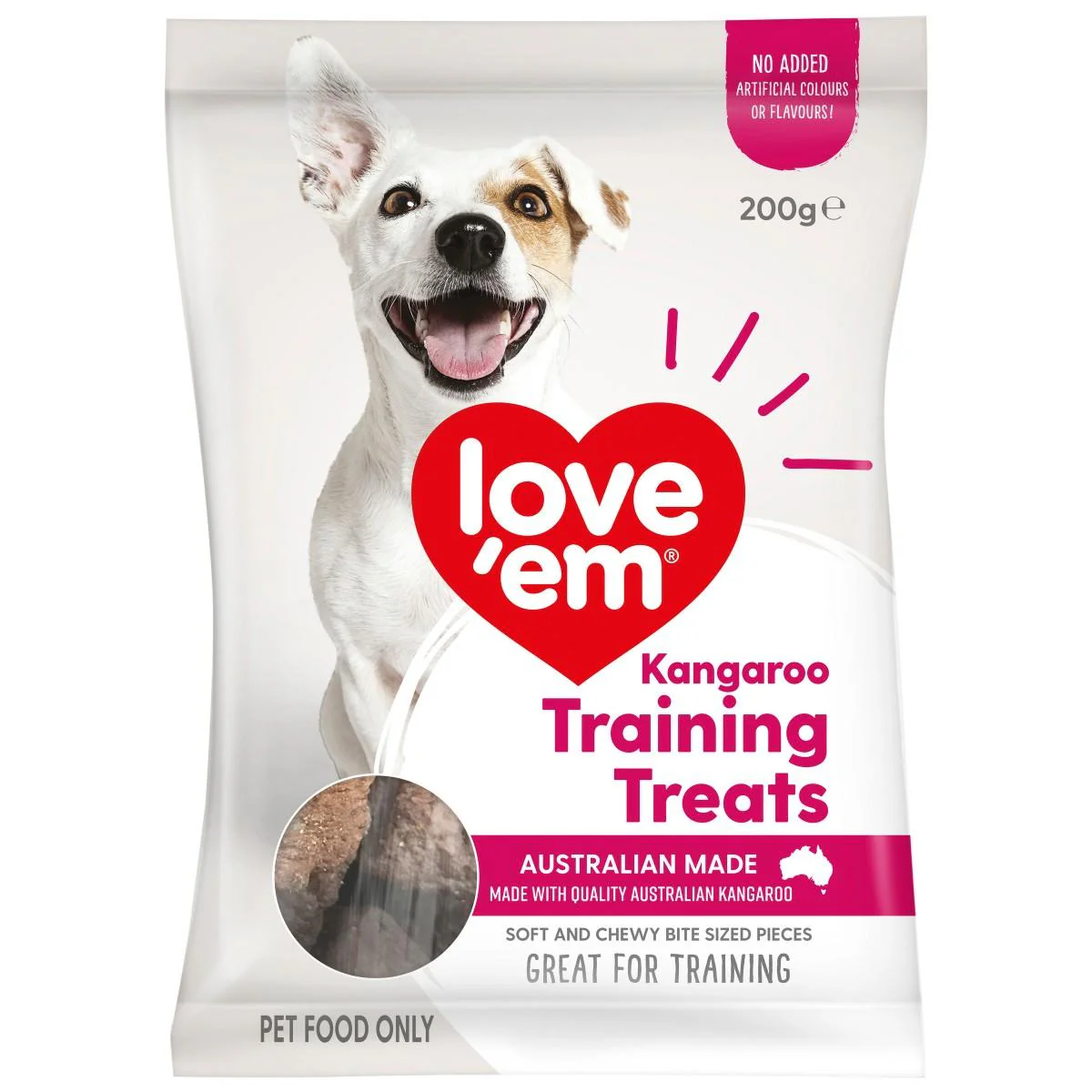 Love Em Kangaroo Mini Dog Treats 200G - Image 2