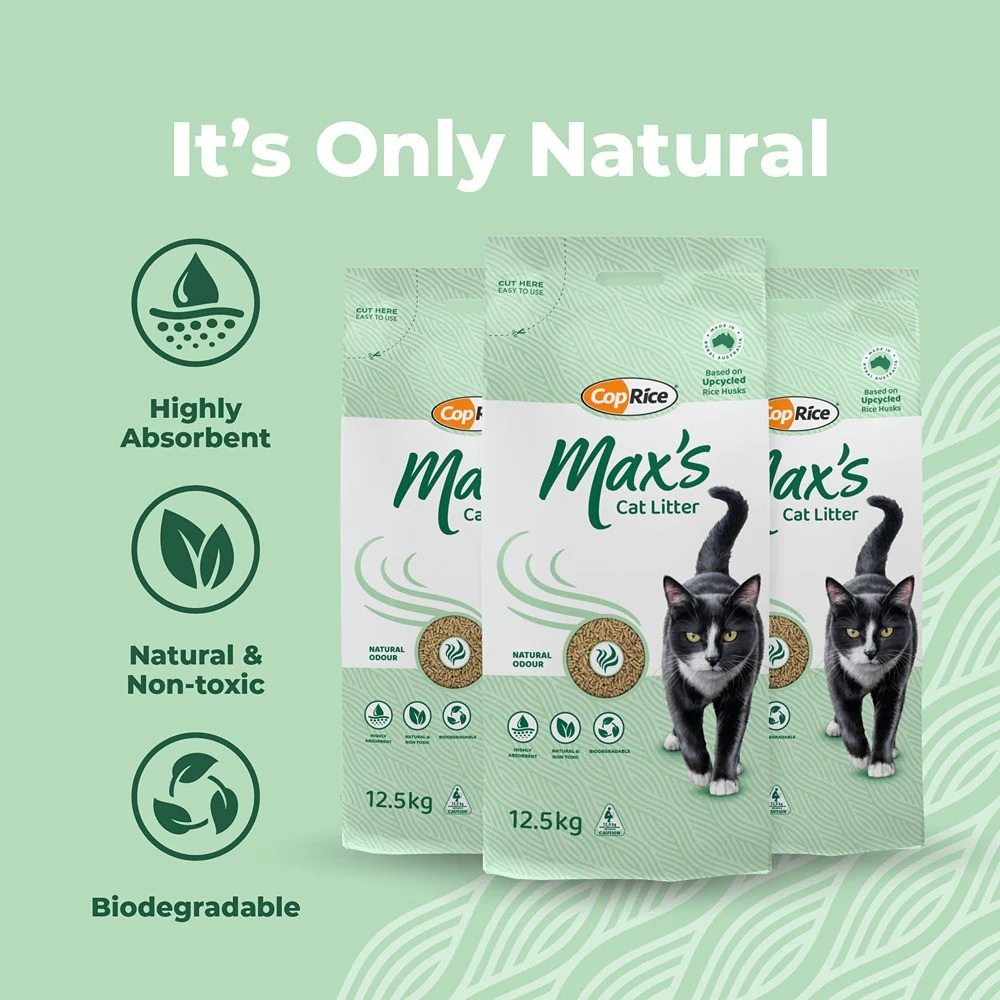 Max's All Natural Cat Litter 12.5kg - Image 3