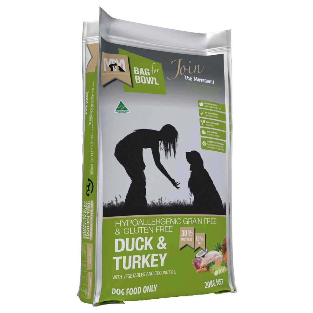 Meals For Mutts Grain Free Adult Duck & Turkey Dry Dog Food - Image 2