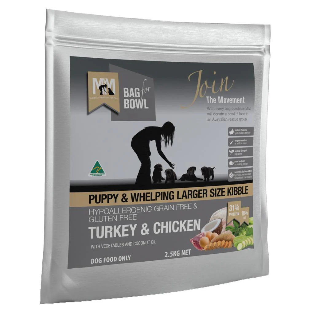 Meals For Mutts Grain Free Large Kibble Puppy Turkey & Chicken Dry Dog Food - Image 3