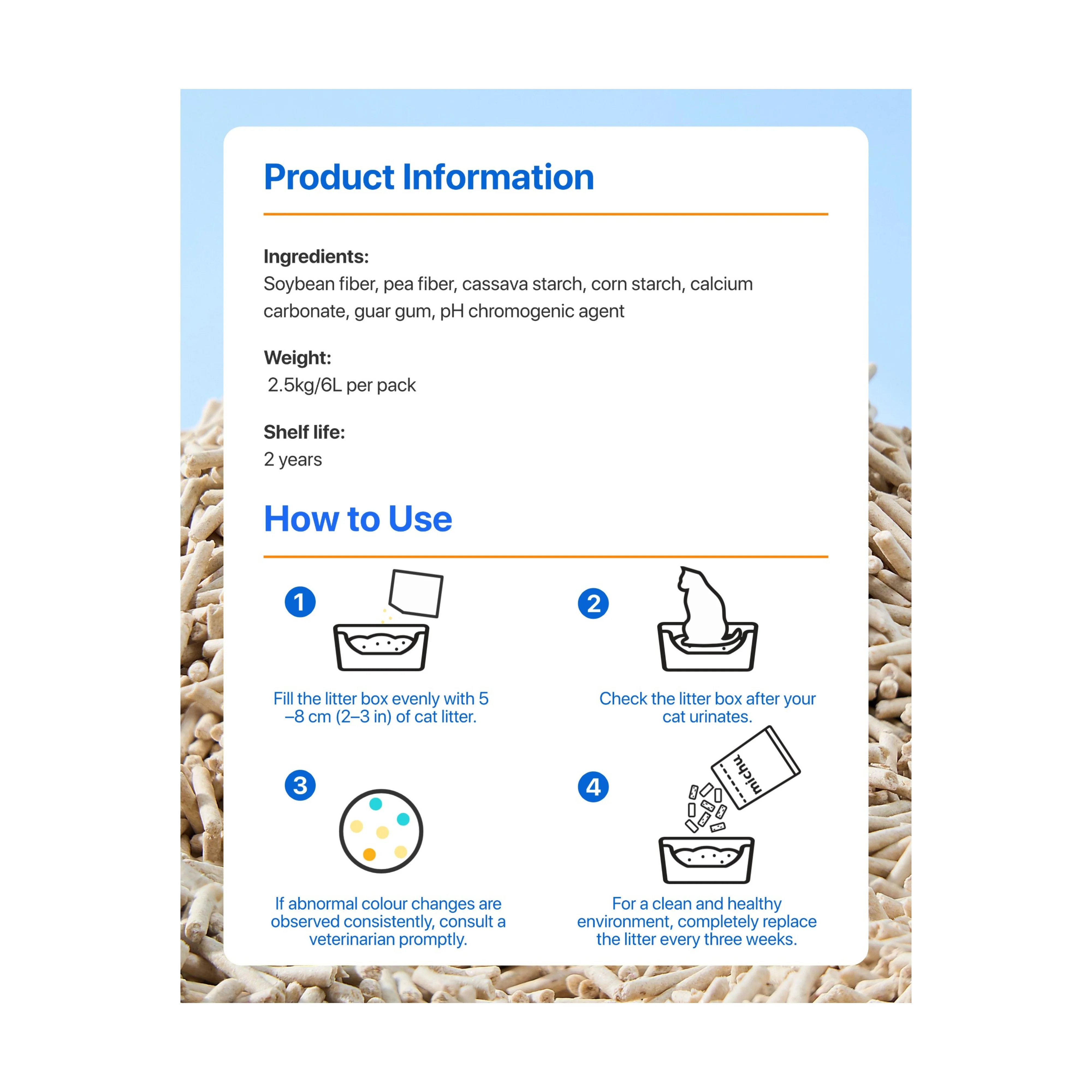 Michu Health Monitoring Tofu Cat Litter - Image 13