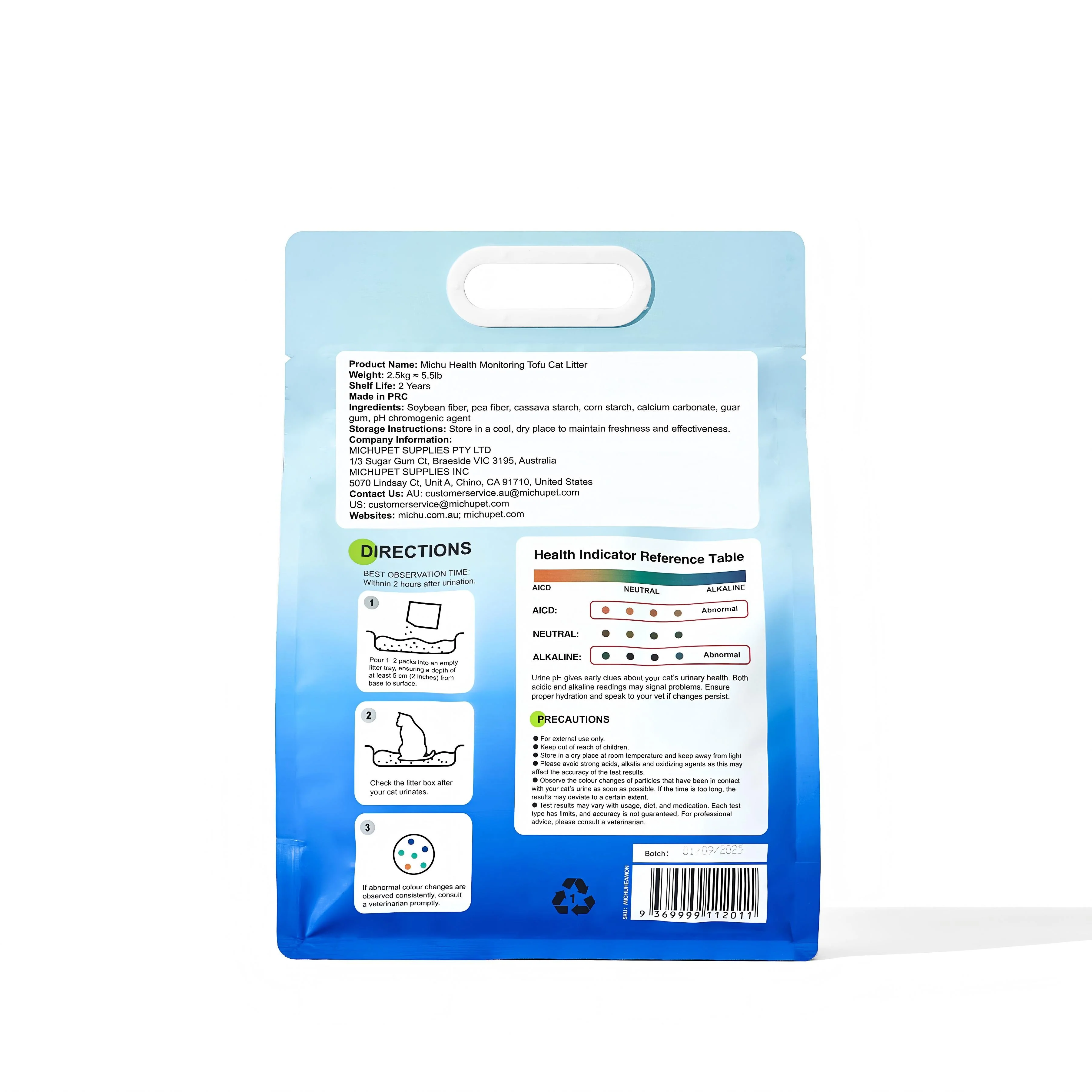 Michu Health Monitoring Tofu Cat Litter - Image 2