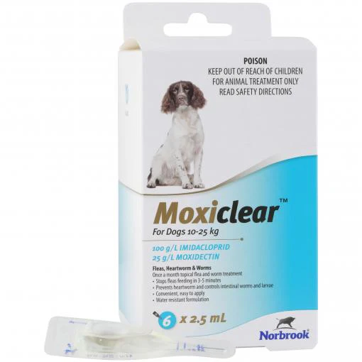 Moxiclear Flea & Worming Spot Treatment 10-25kg Dog - Image 4