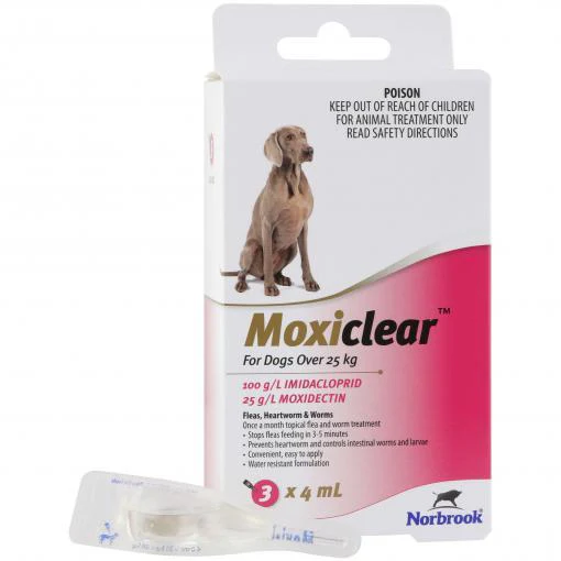 Moxiclear Flea & Worming Spot Treatment >25kg Dog - Image 3