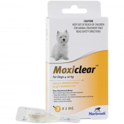 Moxiclear Flea & Worming Spot Treatment 4-10kg Dog - Image 3