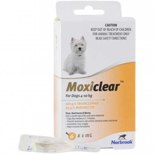 Moxiclear Flea & Worming Spot Treatment 4-10kg Dog - Image 6