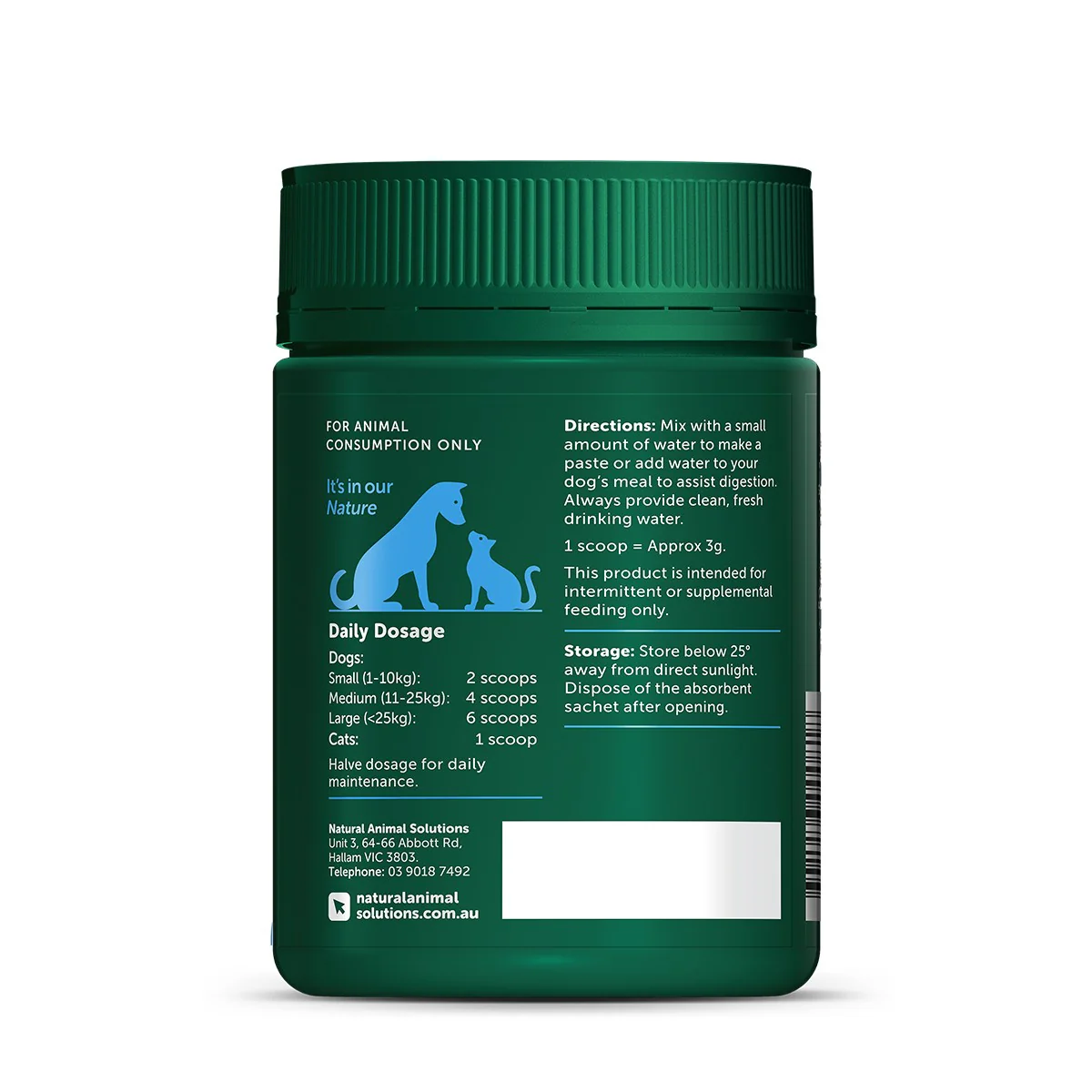 NAS Anal Gland Support for Dogs & Cats 120g - Image 2