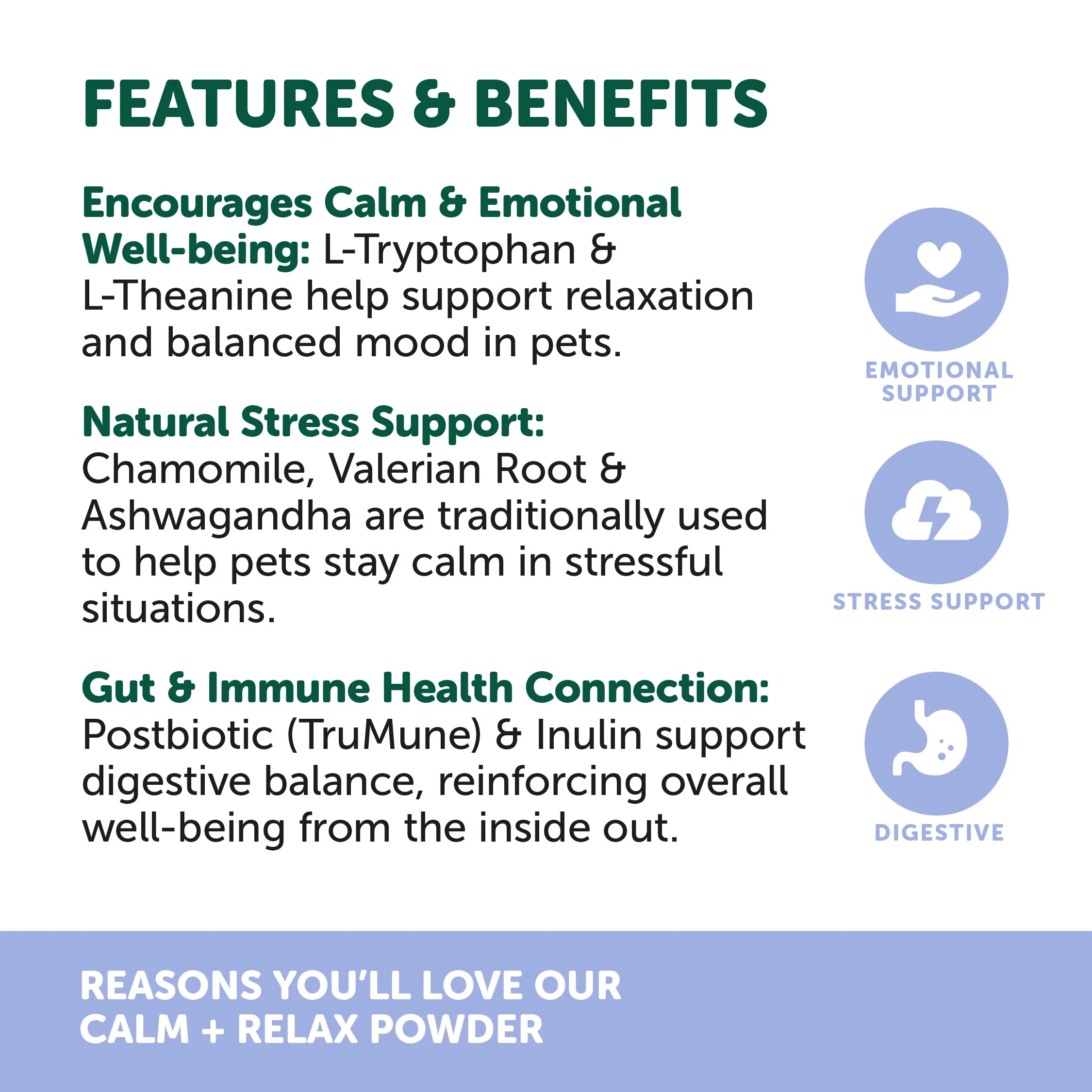 NAS Calm & Relax for Dogs & Cats 120g - Image 7