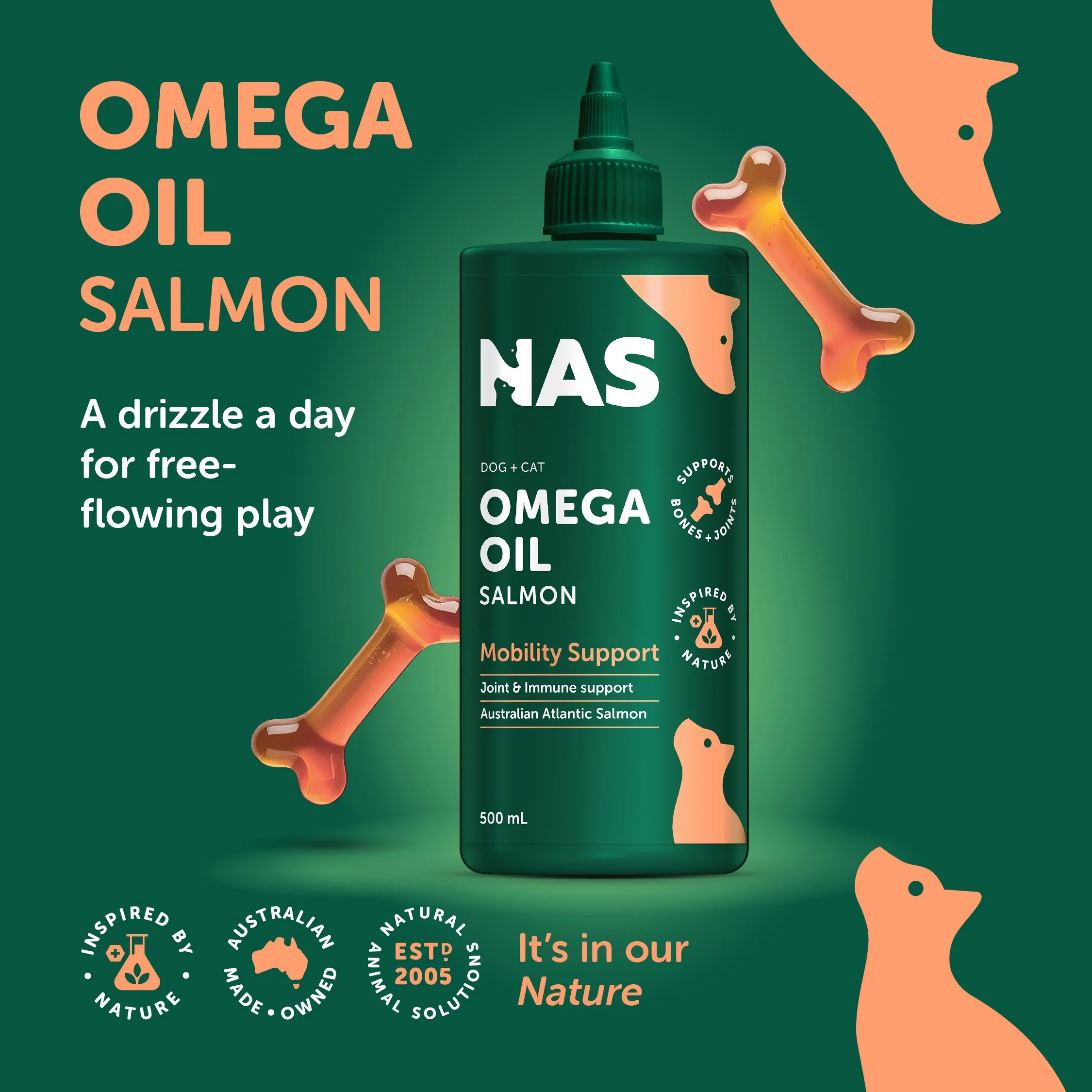 NAS Omega Oil Salmon for Dogs & Cats - Image 4