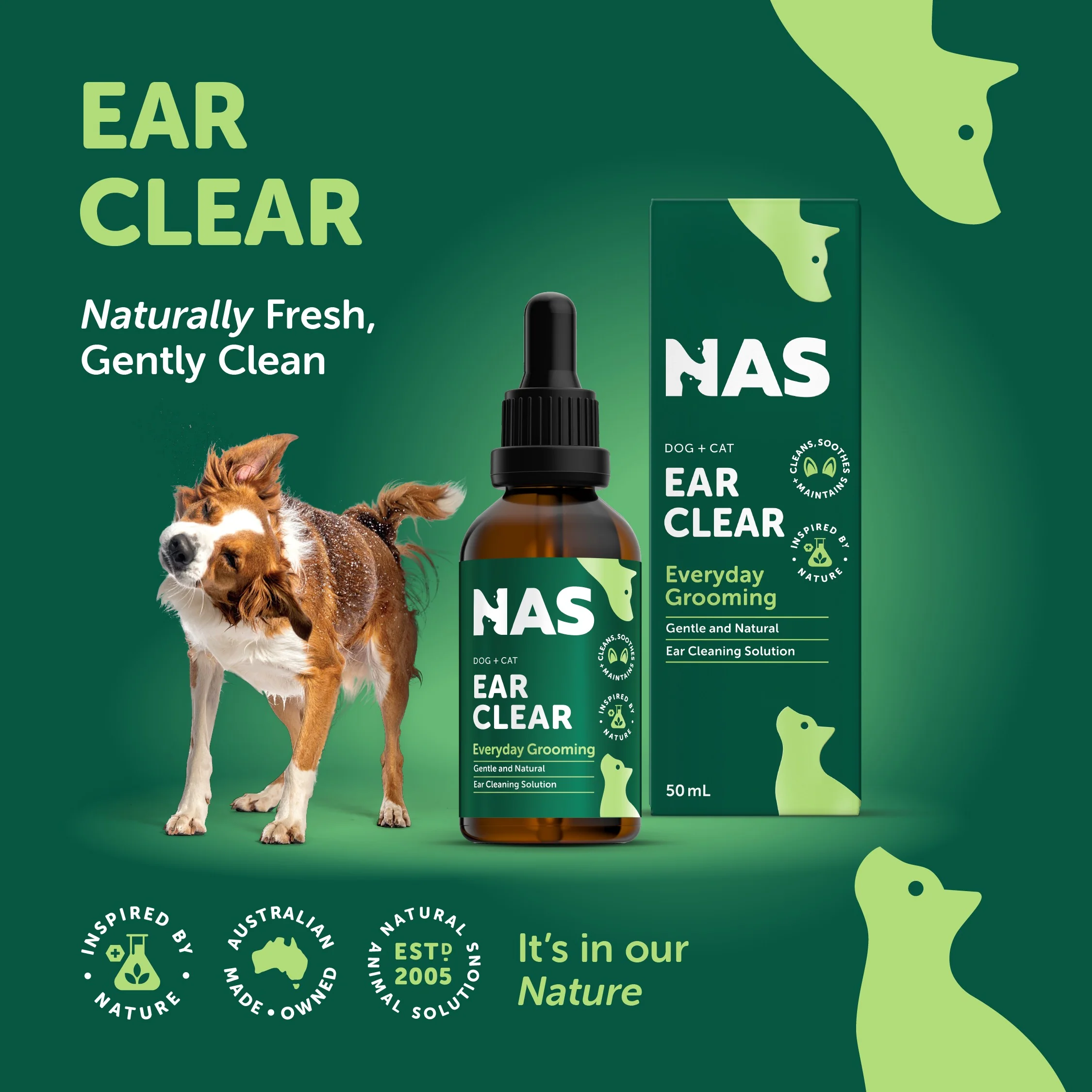 Natural Animal Solutions Ear Clear 50ml - Image 6