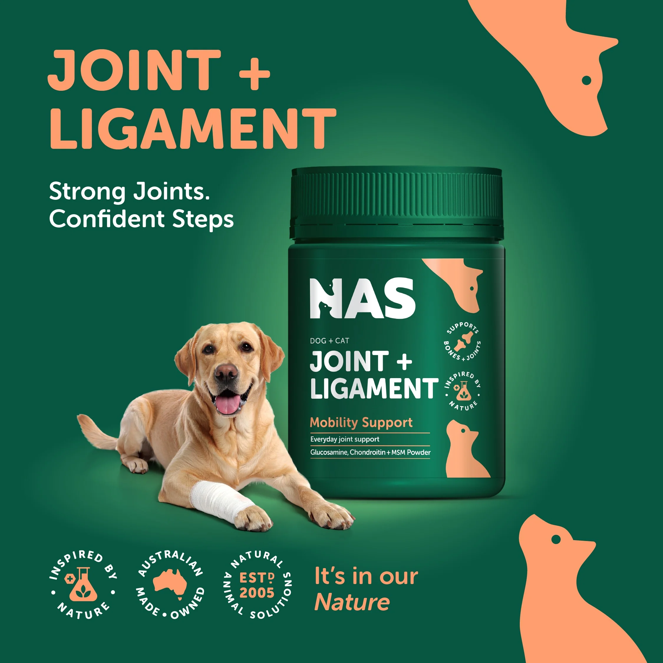 Natural Animal Solutions Joint & Ligament Support 120g - Image 5