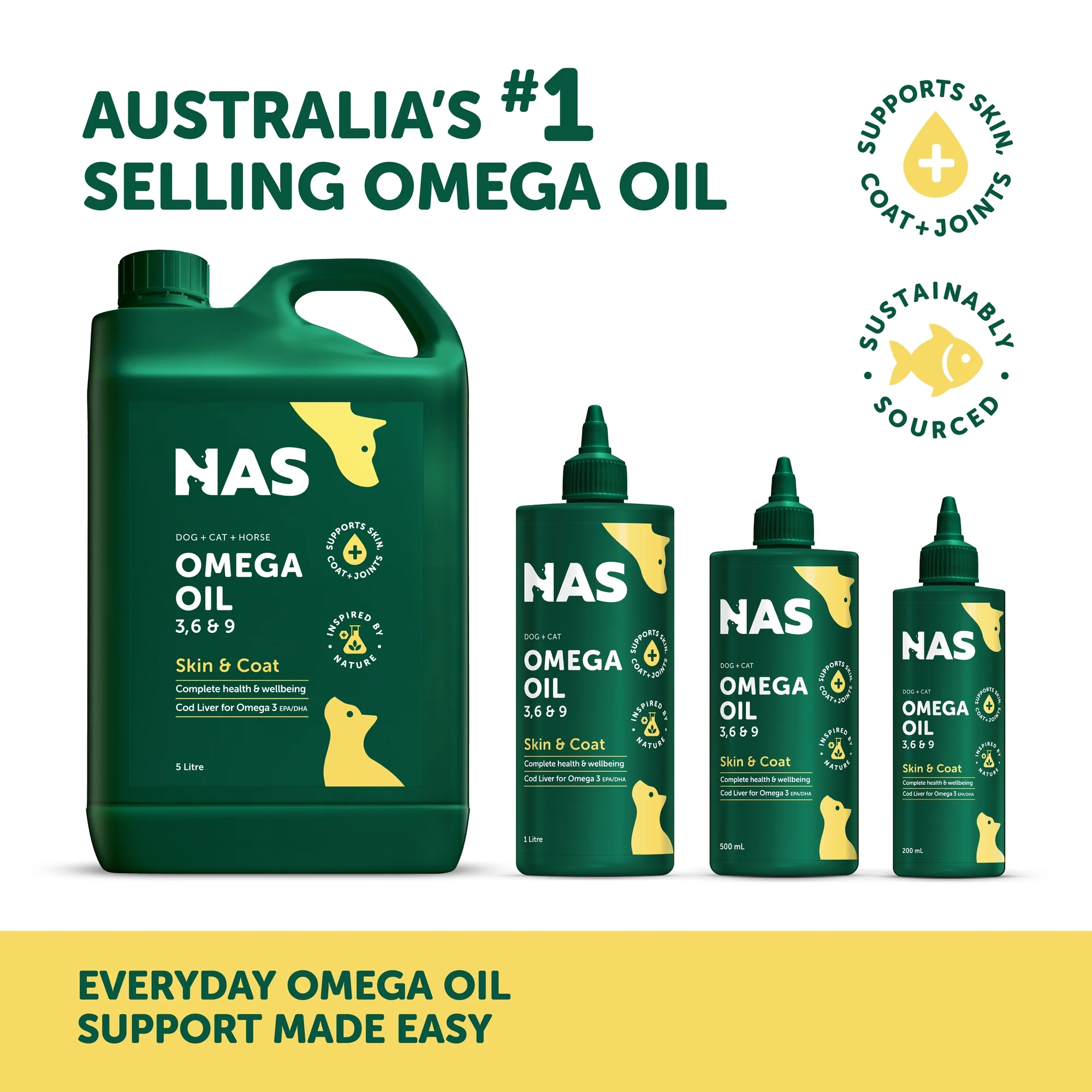 Natural Animal Solutions Omega Oil 3 6 & 9 Supplement for Dogs & Horses - Image 15