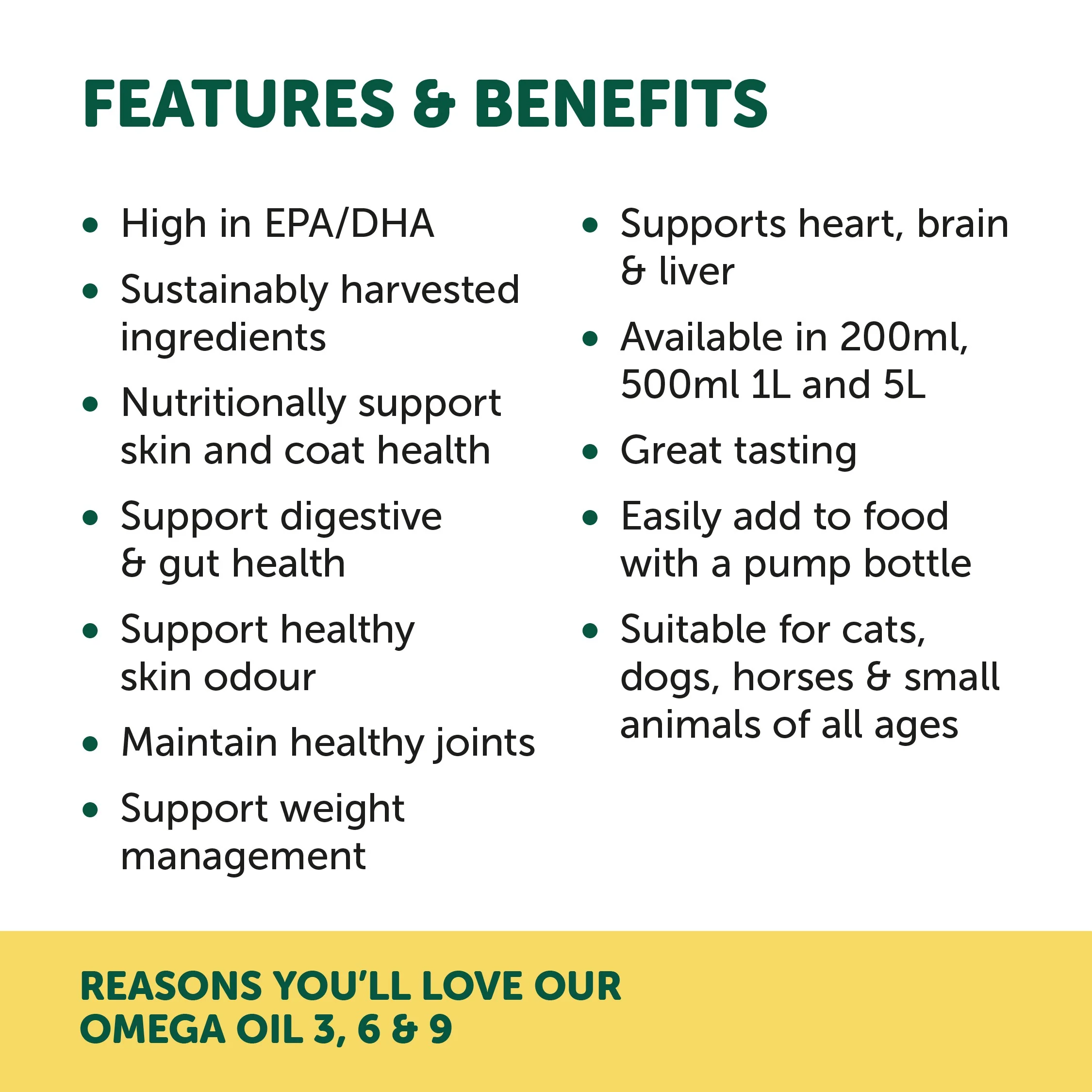Natural Animal Solutions Omega Oil 3 6 & 9 Supplement for Dogs & Horses - Image 22
