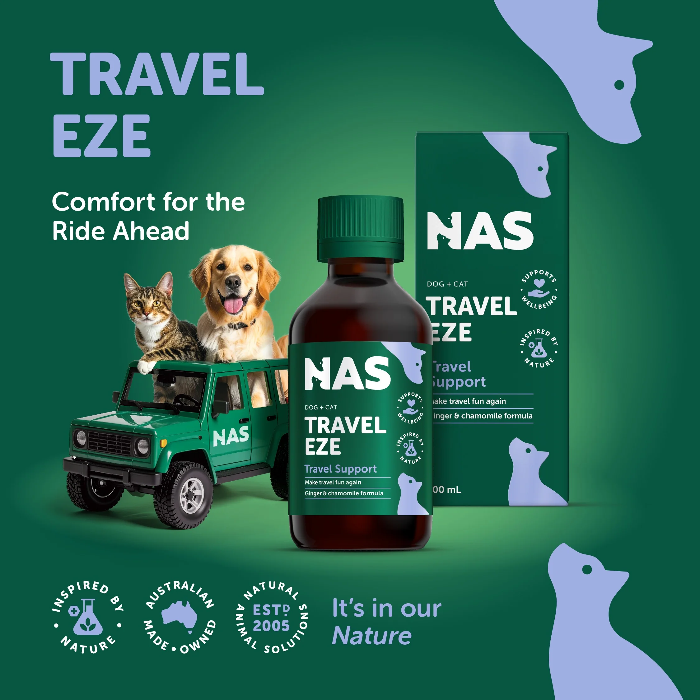 Natural Animal Solutions TravelEze 100ml - Image 6