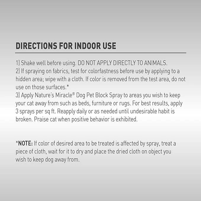 Nature's Miracle Advance Platinum Dog Block Spray - Image 5