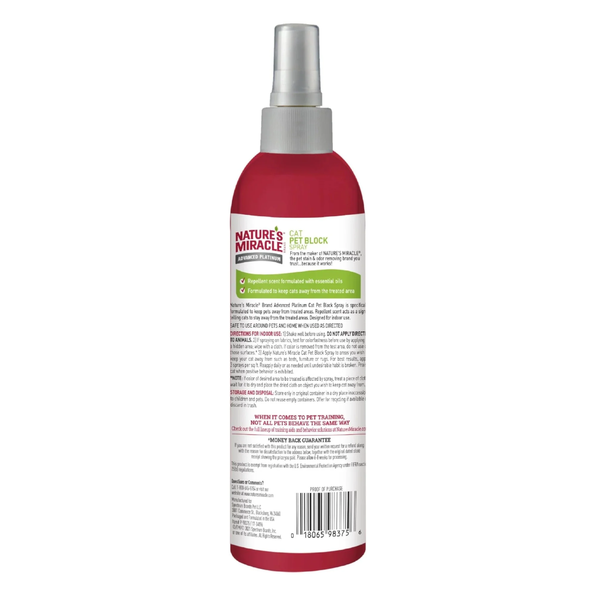 Nature's Miracle Advance Platinum Cat Block Spray - Image 2