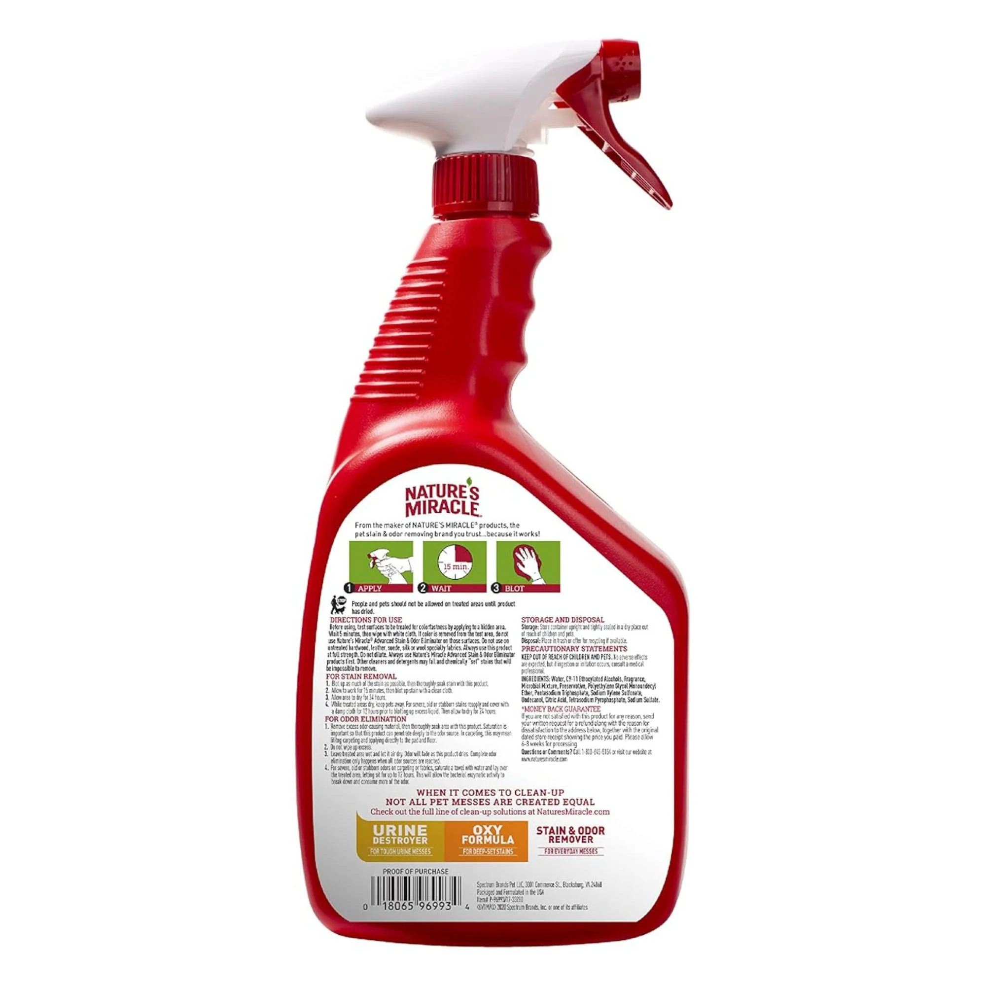 Nature's Miracle Advanced Formula Dog Stain & Odour Remover Sunny Lemon Scent - Image 2