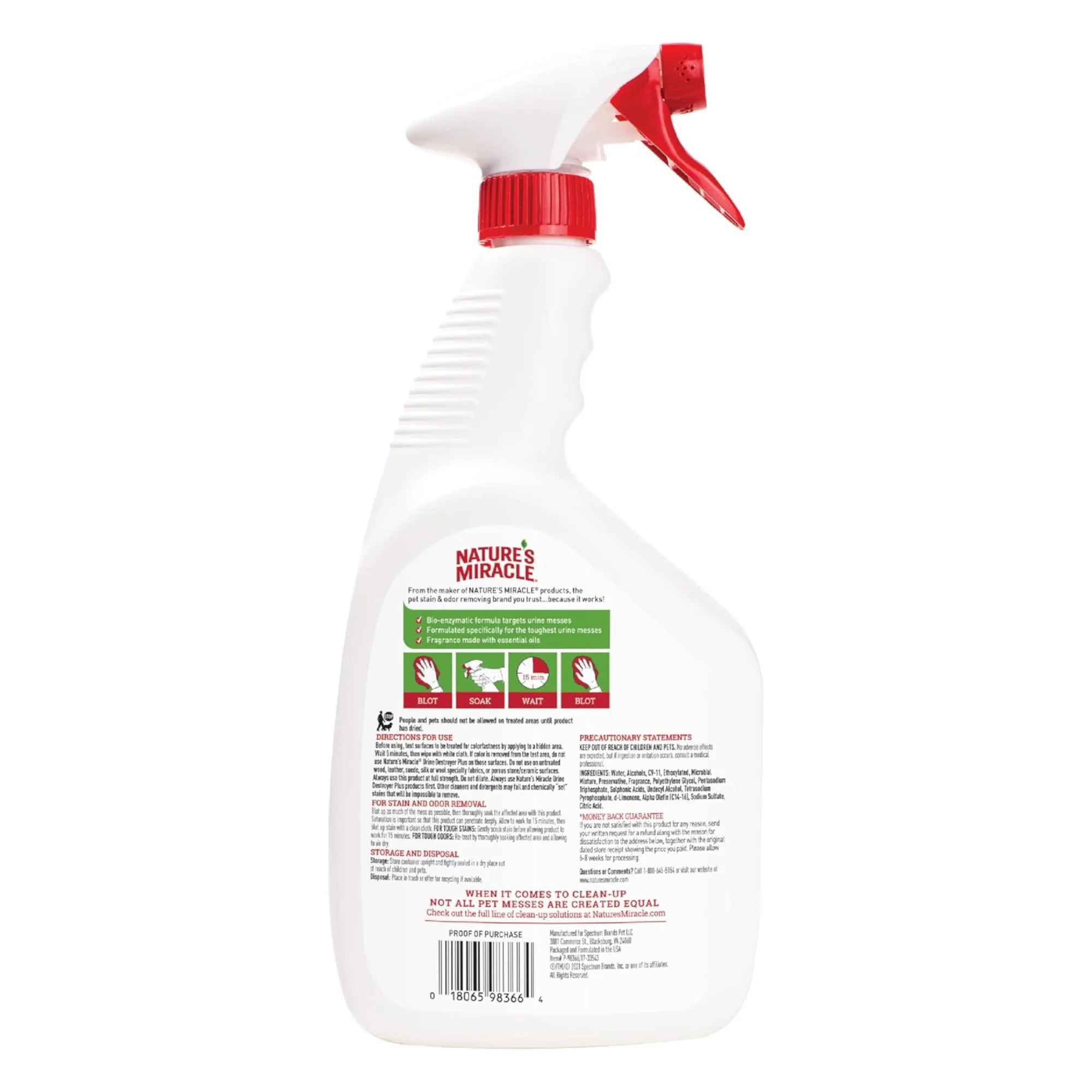 Nature's Miracle Dog Urine Destroyer Plus Spray - Image 2