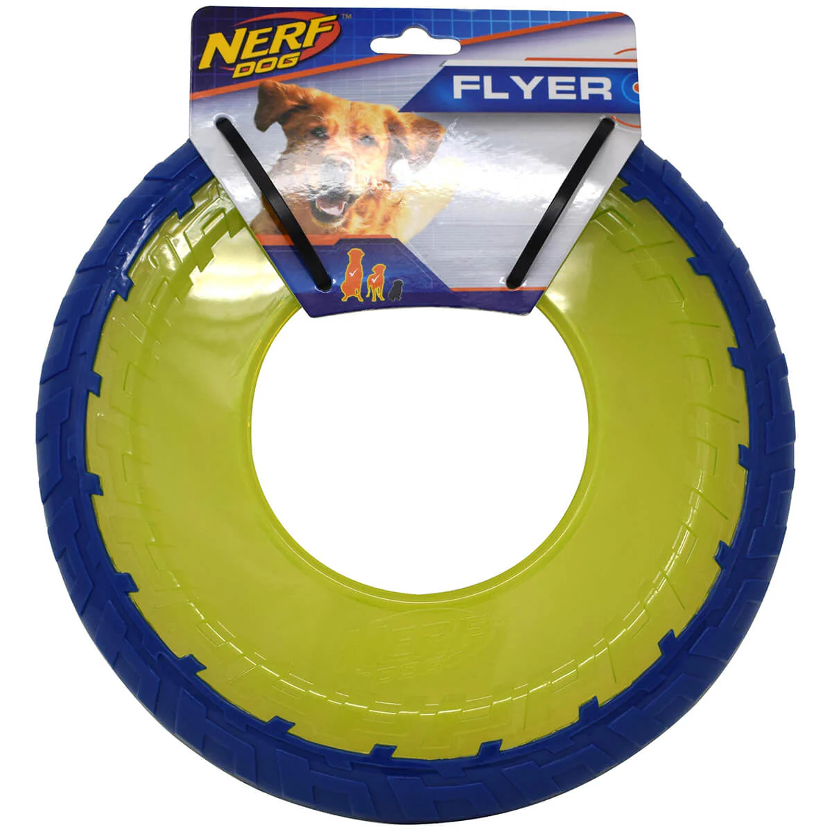 Nerf Overmolded TPR Tire Flyer Dog Toy 10in - Image 2