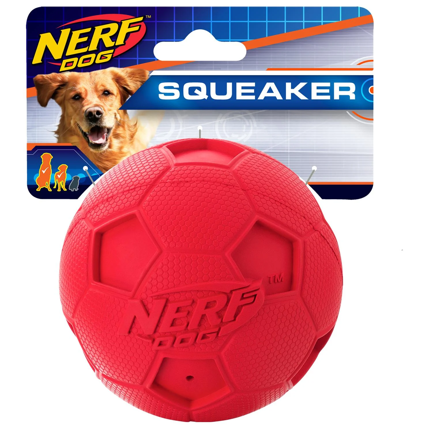 Nerf Soccer Squeak Ball Dog Toy - Image 4