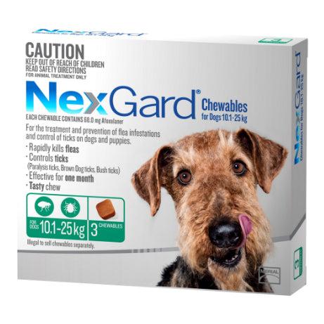 Nexgard Flea & Tick Treatment 10.1-25kg Dog - Image 5