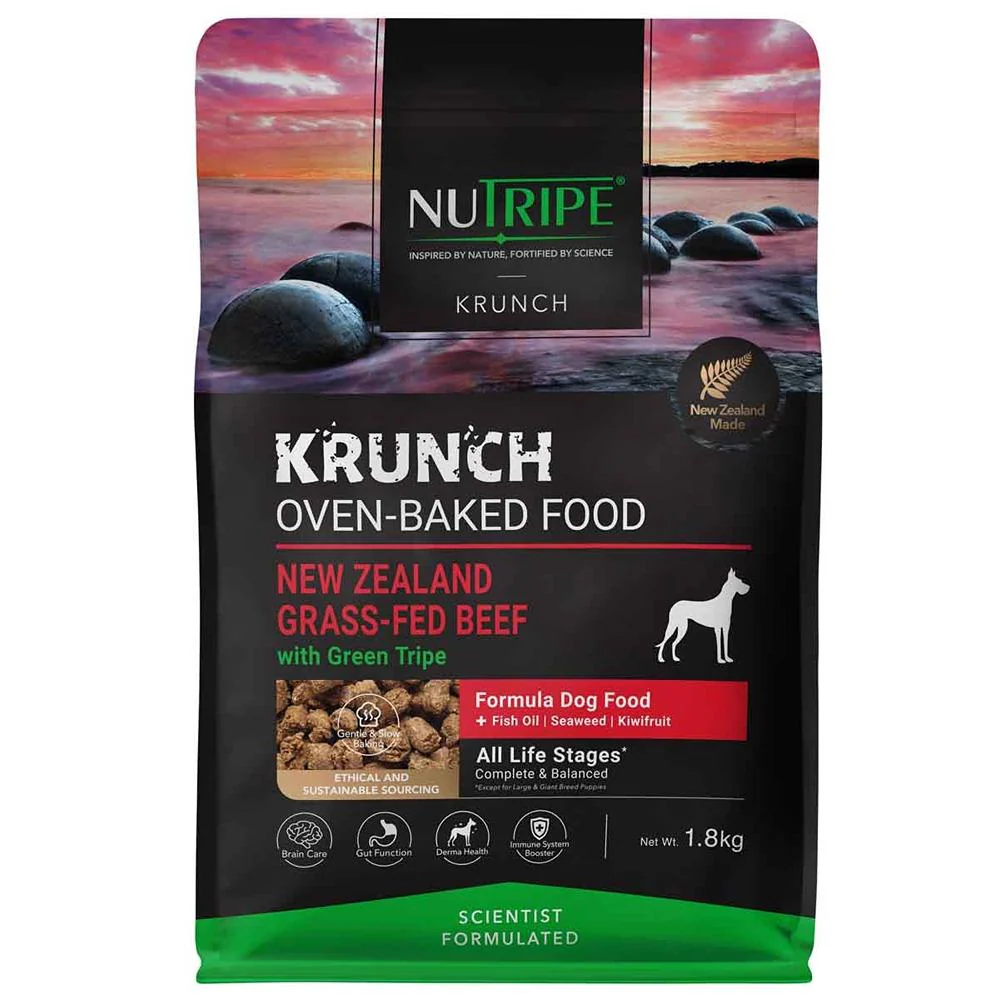 Nutripe Krunch Oven-Baked Beef With Green Tripe Dry Dog Food - Image 2