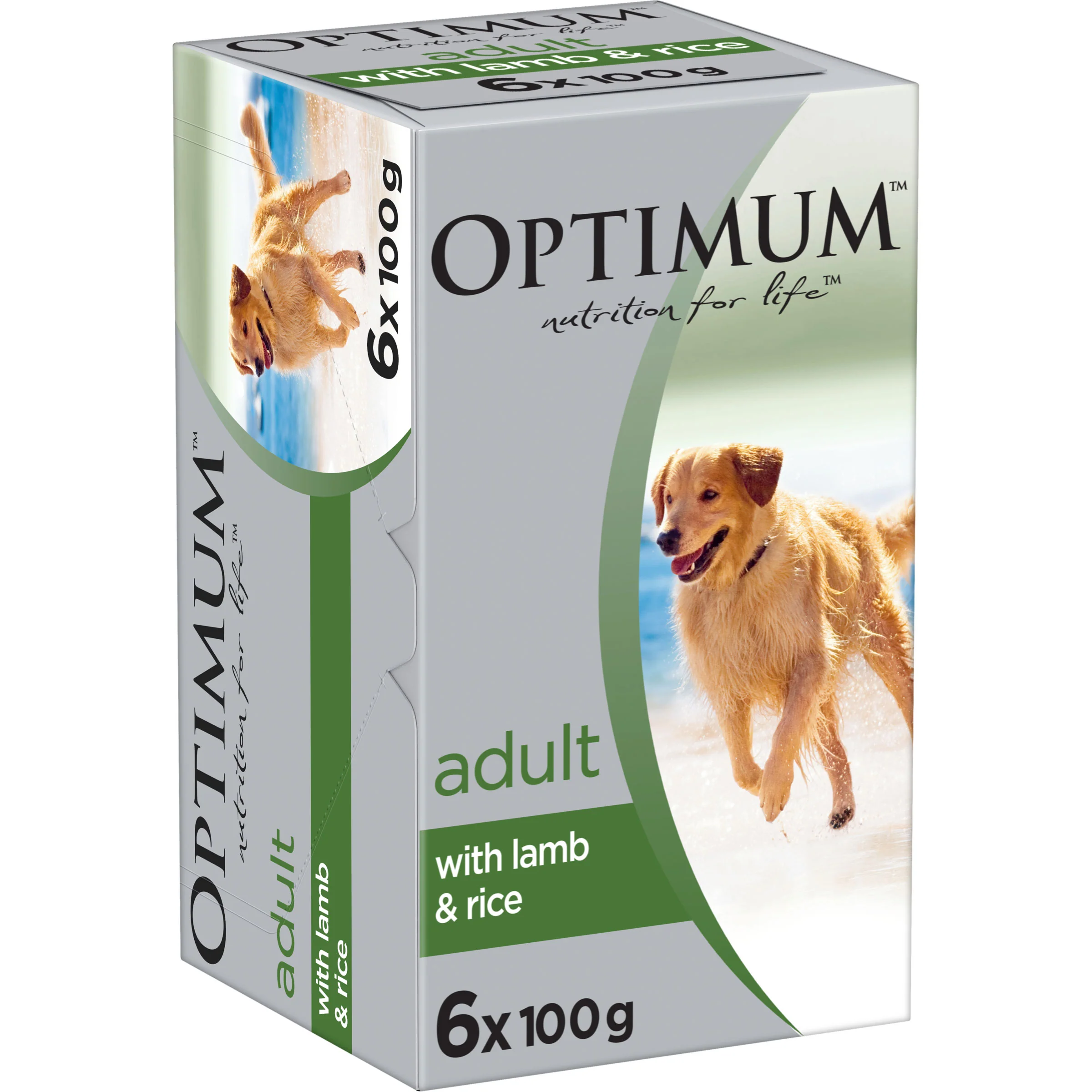 Optimum Adult Wet Dog Food Lamb & Rice Trays 6x100g - Image 13