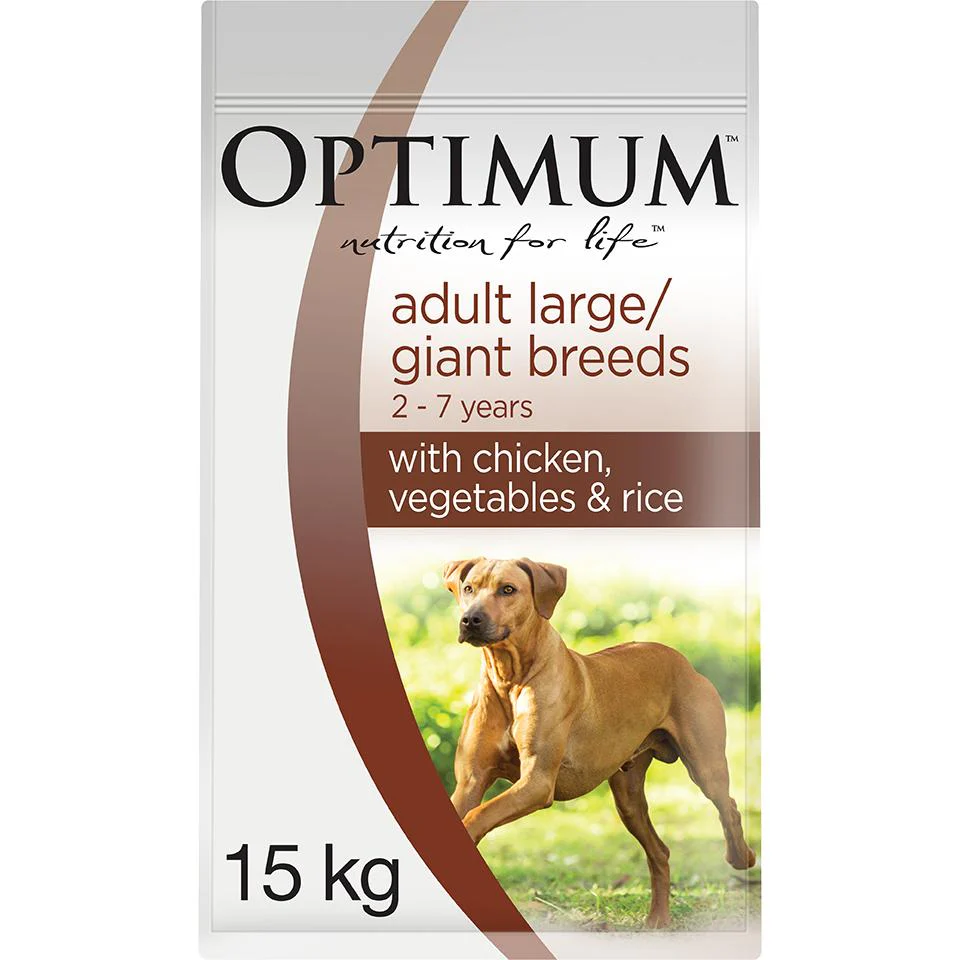 Optimum Large Breed Adult Chicken Dry Dog Food 15kg - Image 4