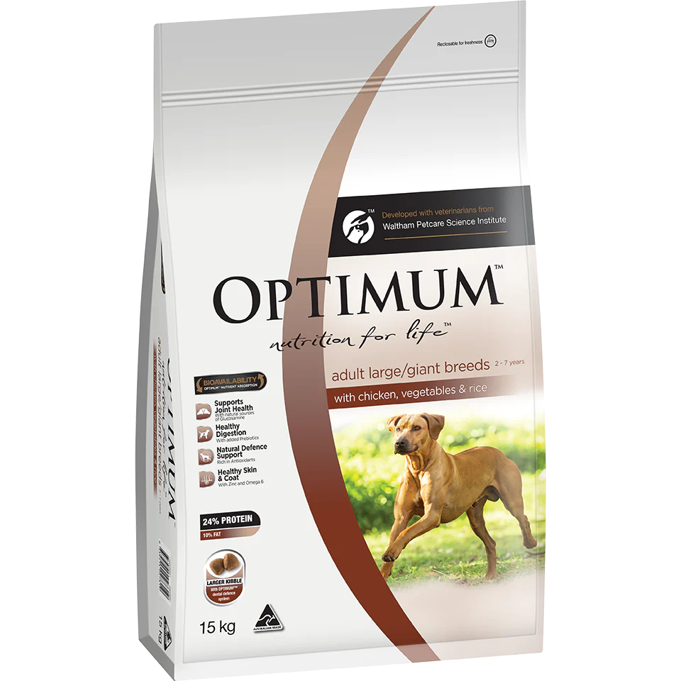 Optimum Large Breed Adult Chicken Dry Dog Food 15kg - Image 6