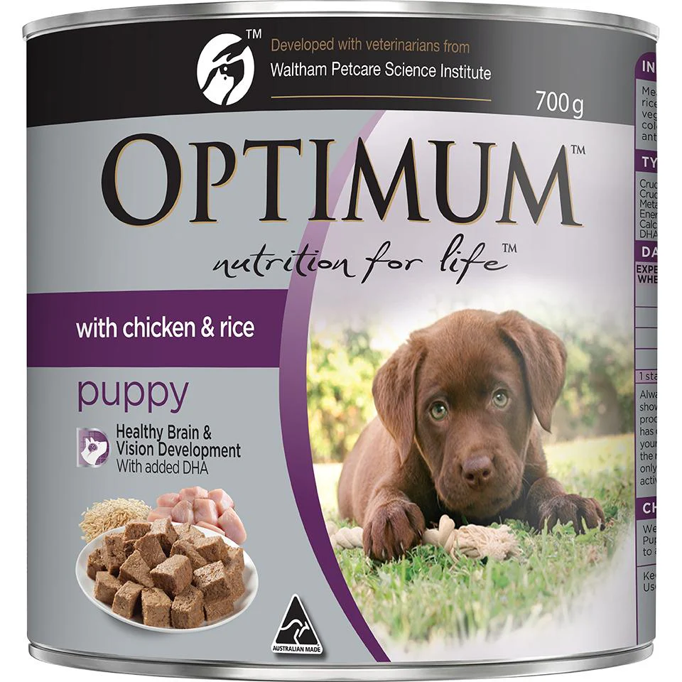 Optimum Puppy Chicken & Rice Wet Dog Food 700G - Image 3
