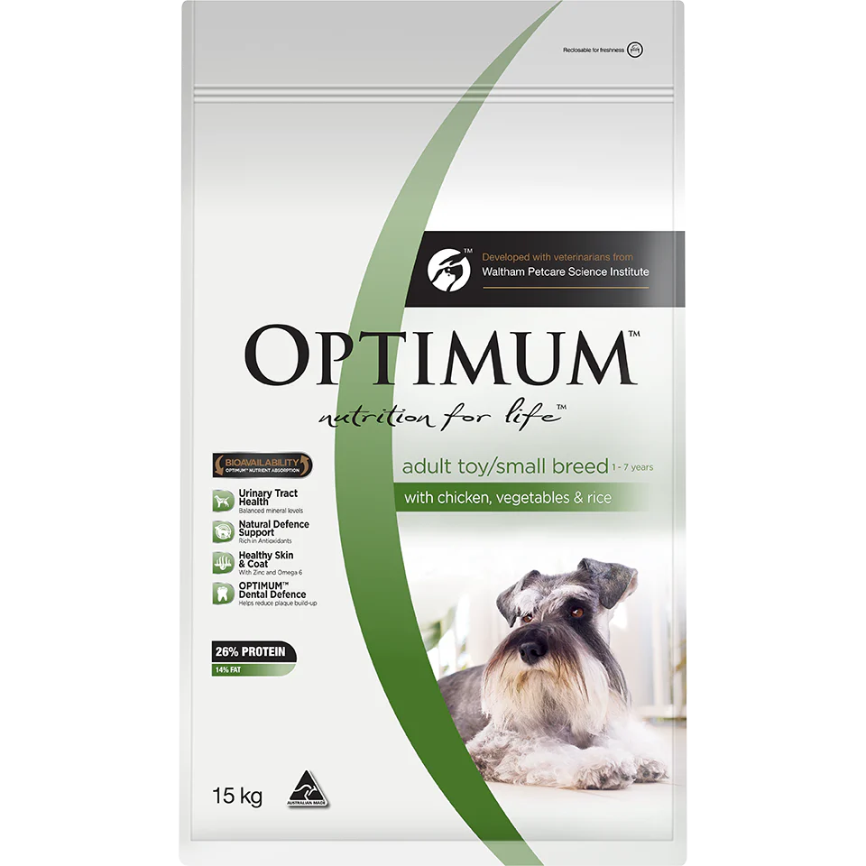 Optimum Small Breed Adult Chicken, Vegetables & Rice Dry Dog Food - Image 13