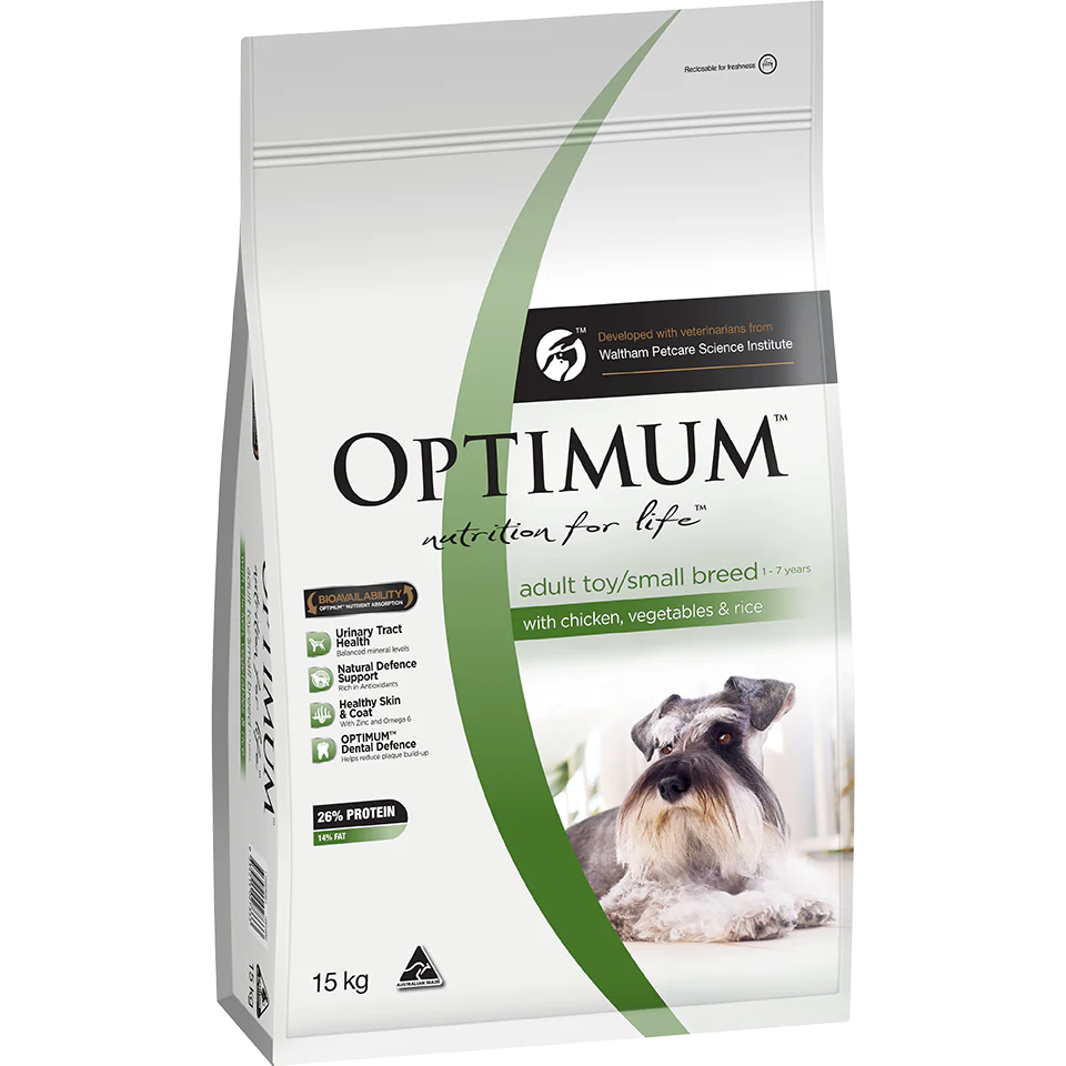 Optimum Small Breed Adult Chicken, Vegetables & Rice Dry Dog Food - Image 14