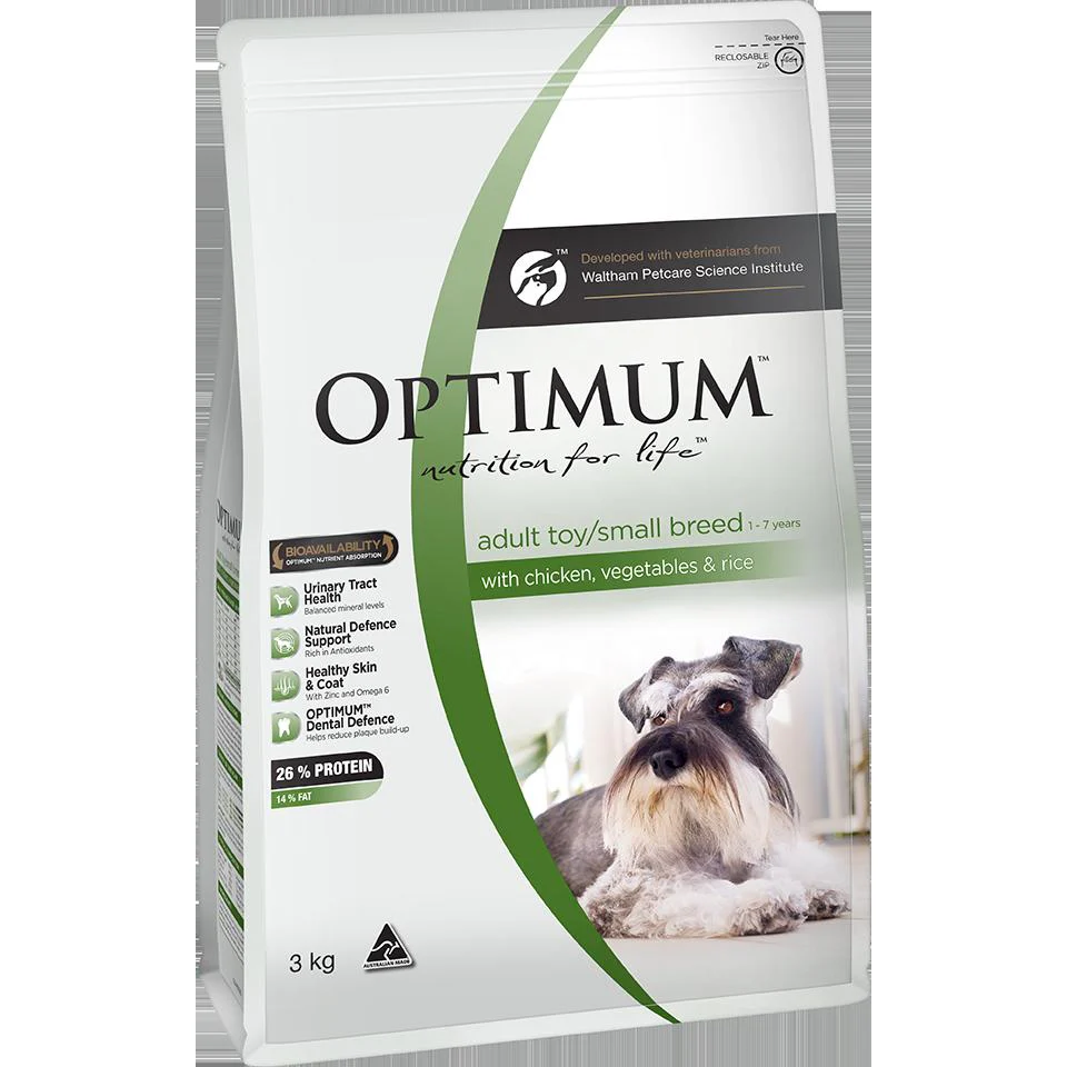 Optimum Small Breed Adult Chicken, Vegetables & Rice Dry Dog Food - Image 2