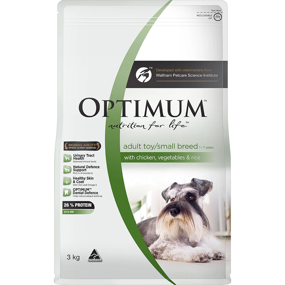 Optimum Small Breed Adult Chicken, Vegetables & Rice Dry Dog Food - Image 9