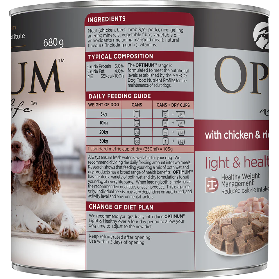 Optimum Weight Management Chicken and Rice Wet Dog Food - Image 2