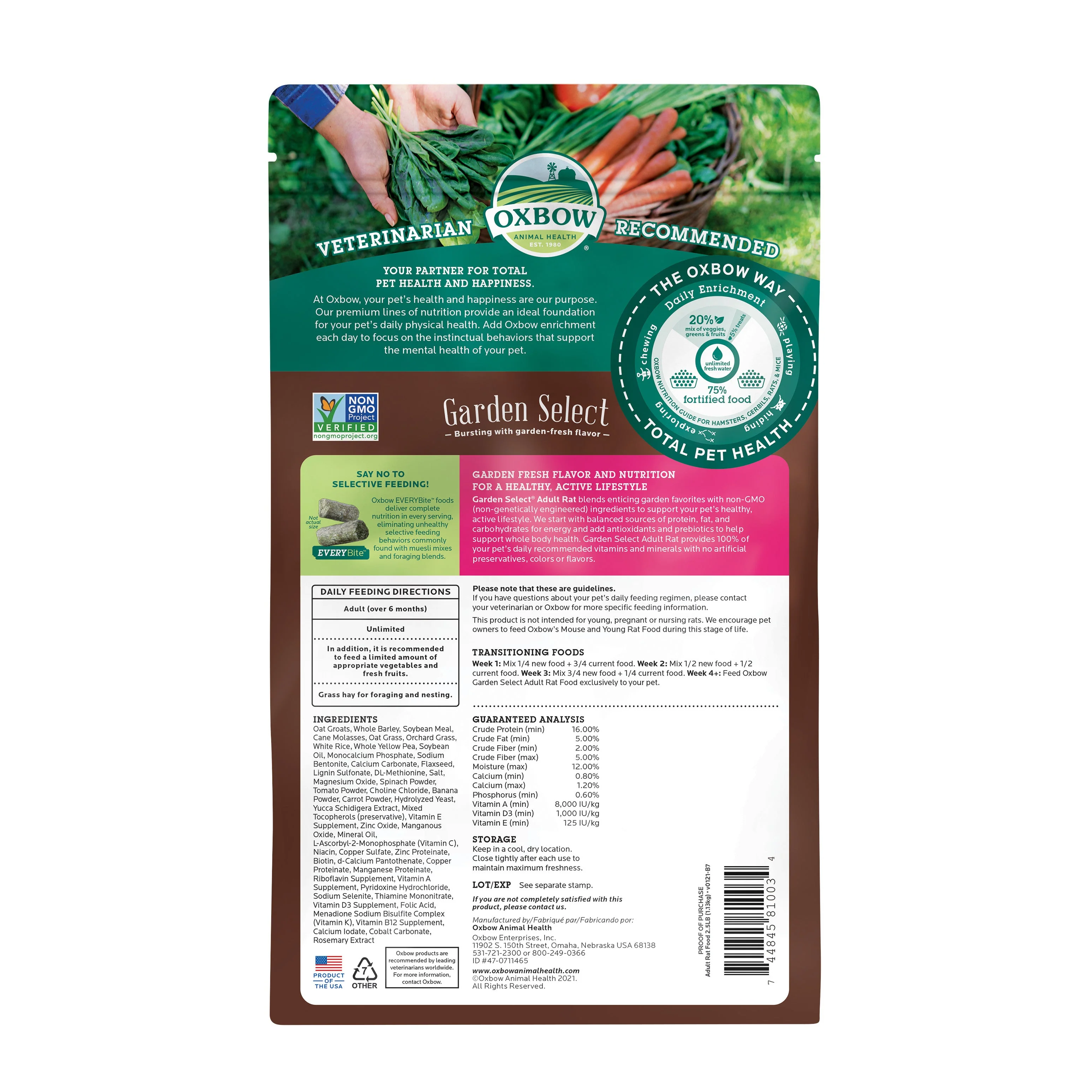 Oxbow Garden Select Adult Rat Food - Image 6