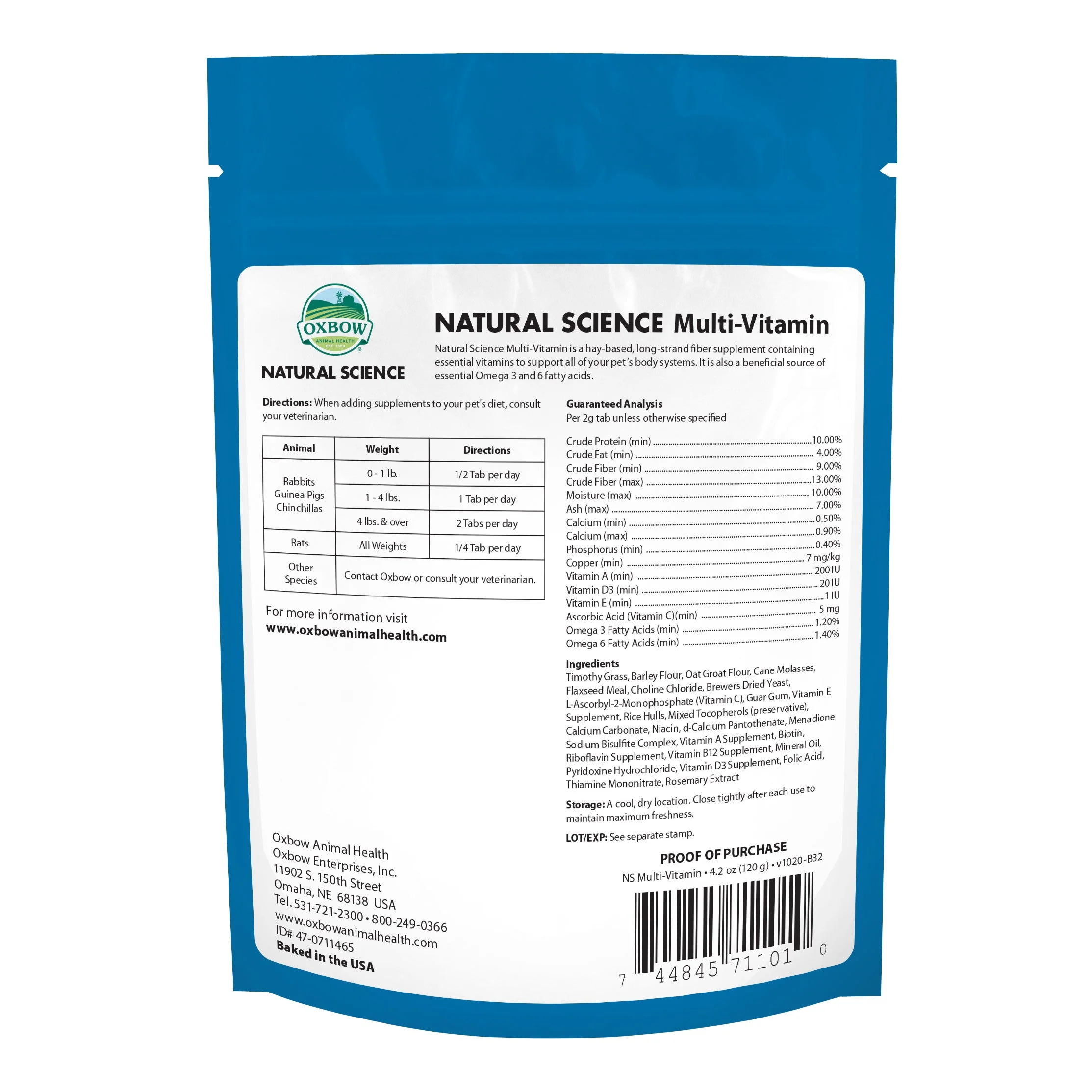 Oxbow Natural Science Multivitamin Supplement - Image 5